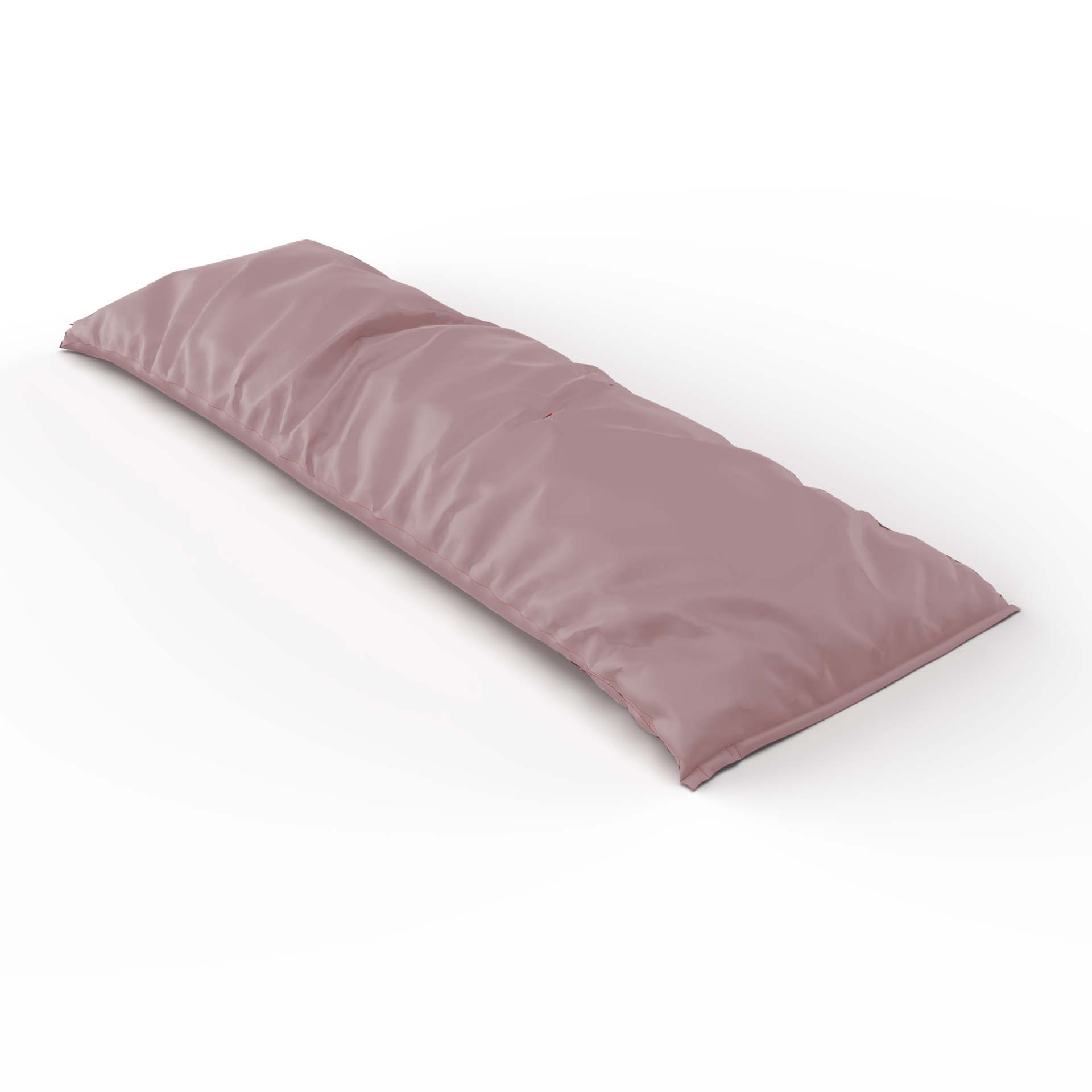 Housse pour coussin de soutien en satin uni