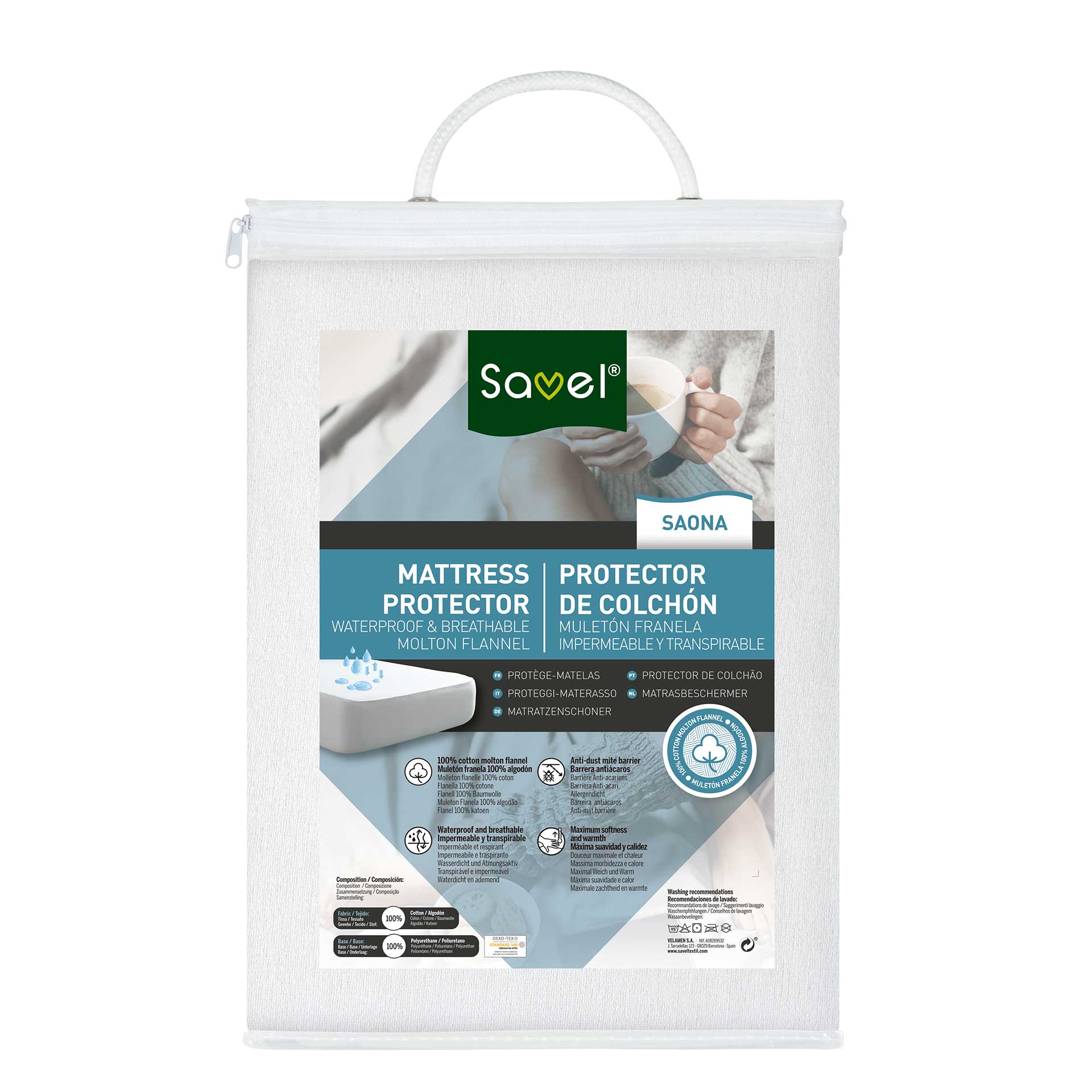 Savel mattress protector Saona flannel waterproof