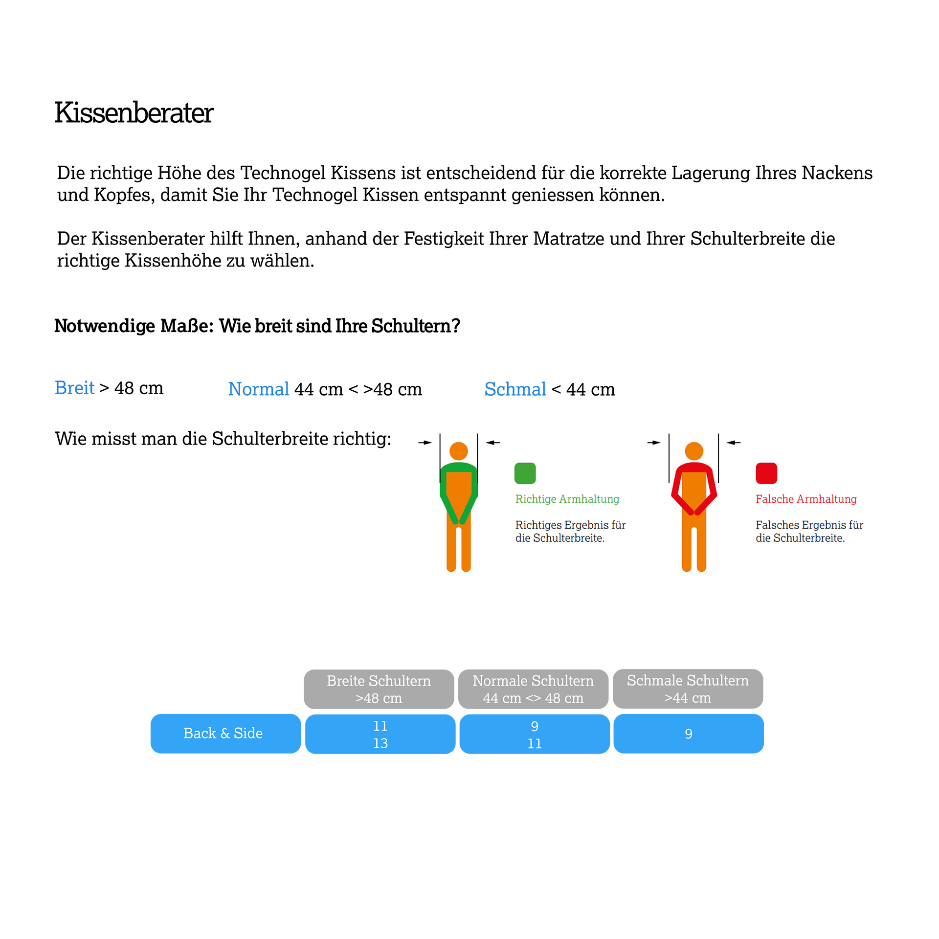 Technogel LAB Kissen Back & Side