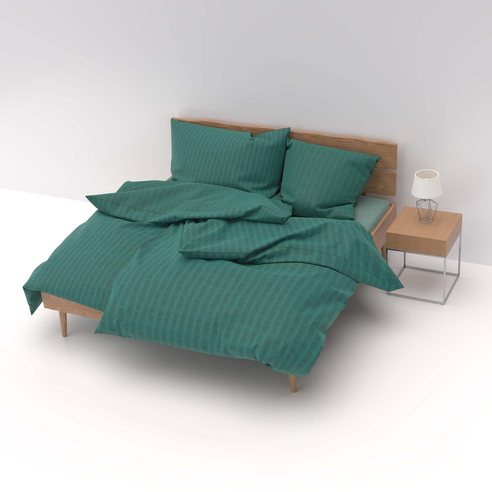 Lotus linge de lit satin seersucker uni