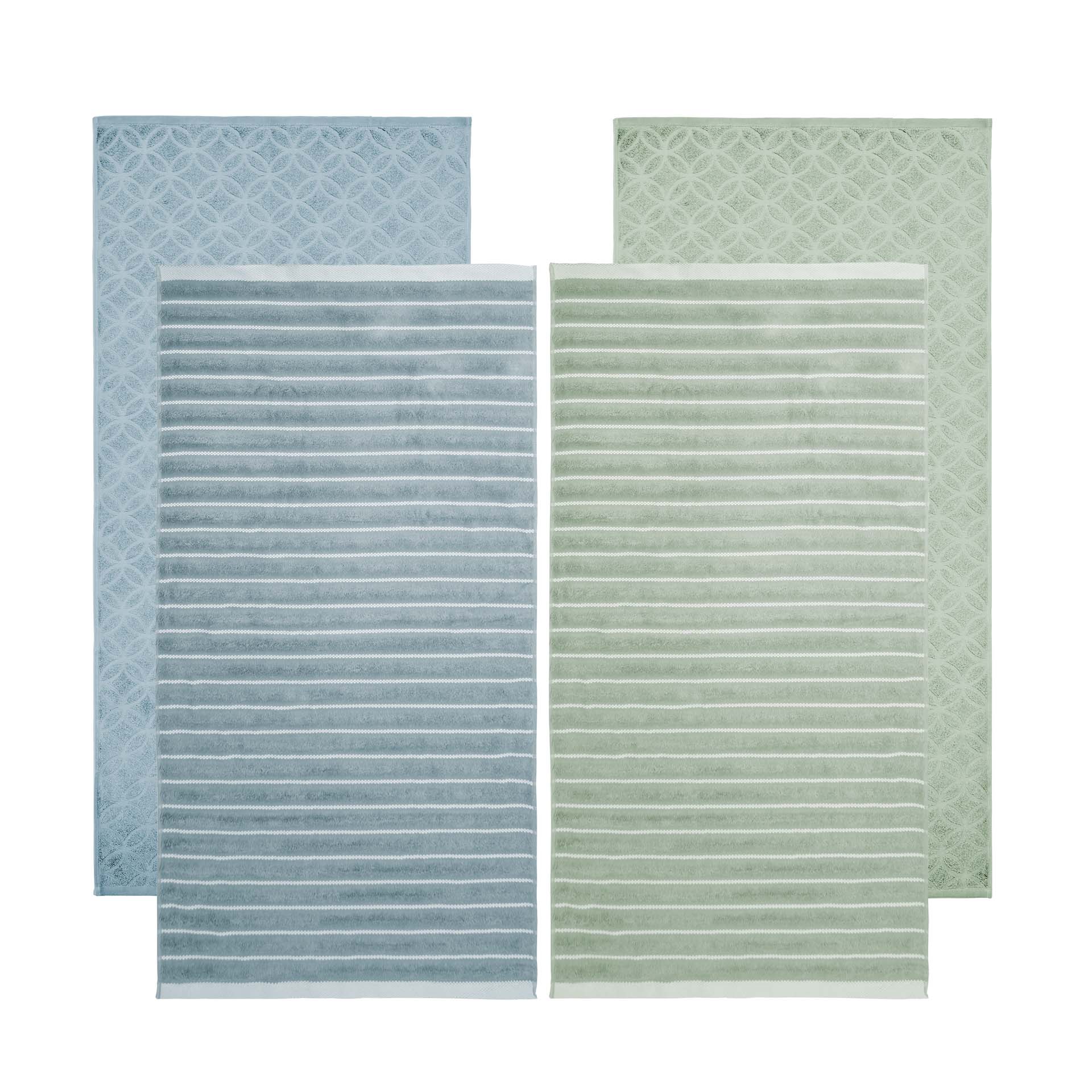 Frottéwäsche - 4 Duschtücher - Hayden und Vibe