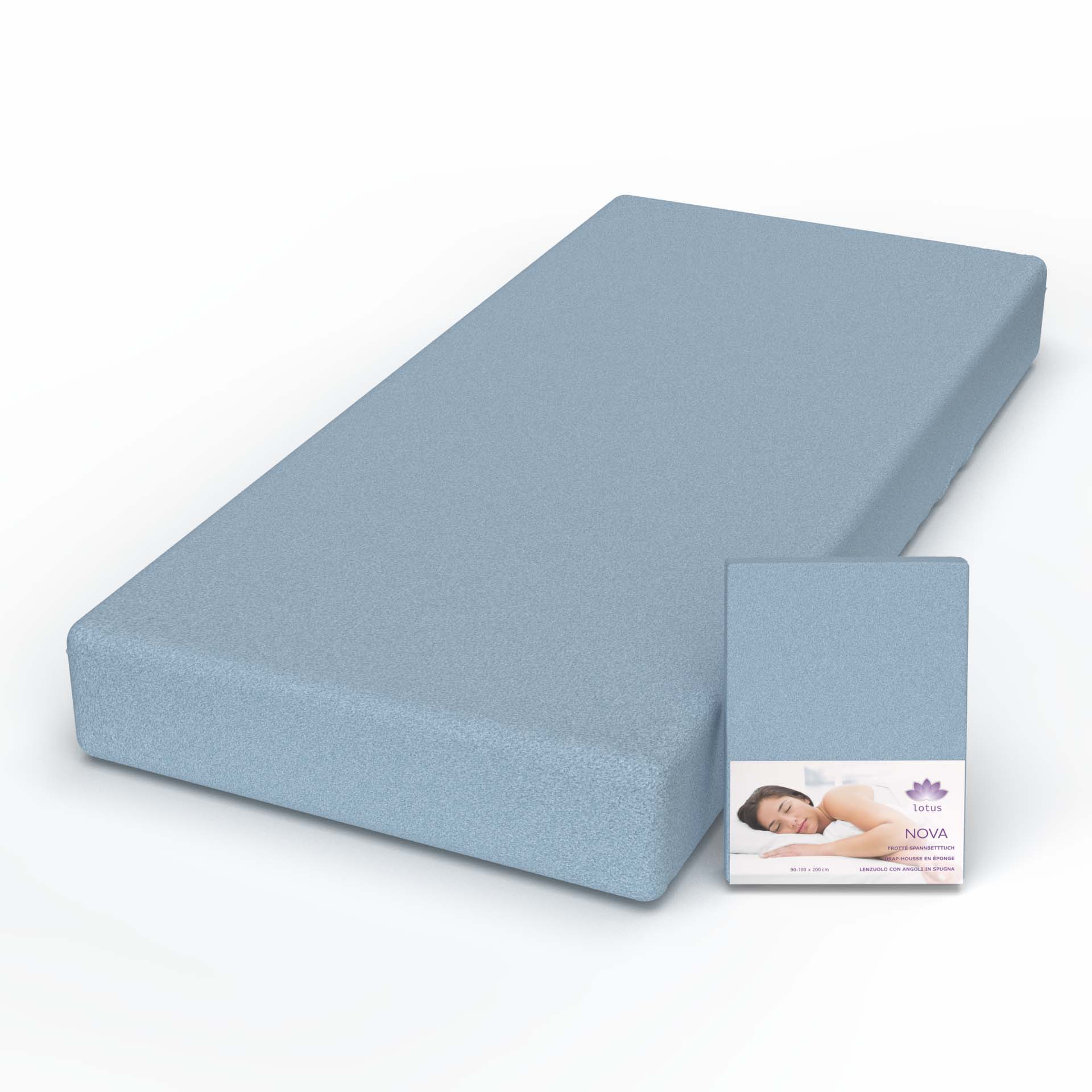 Lotus terry fitted sheet Nova