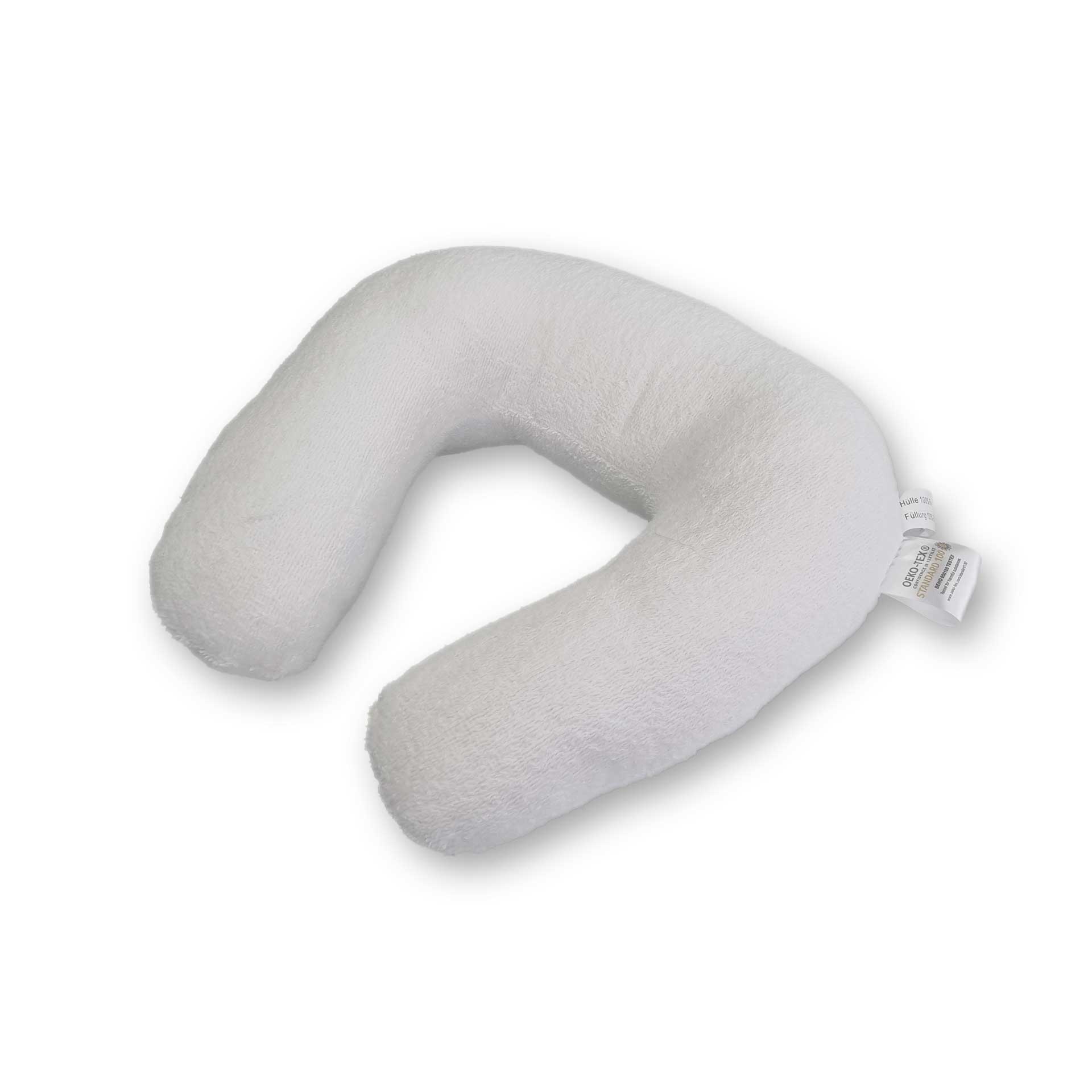 Neck pillow white 40x40cm 240g U-form Neck pillow white 40x40cm 240g U-form