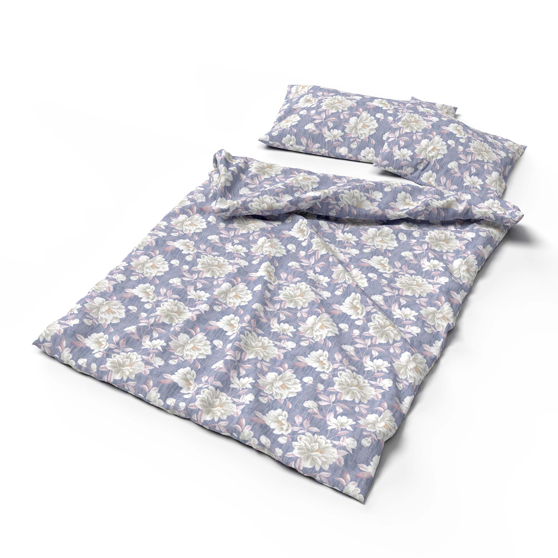Lotus bed linen Bamboo Moana blue