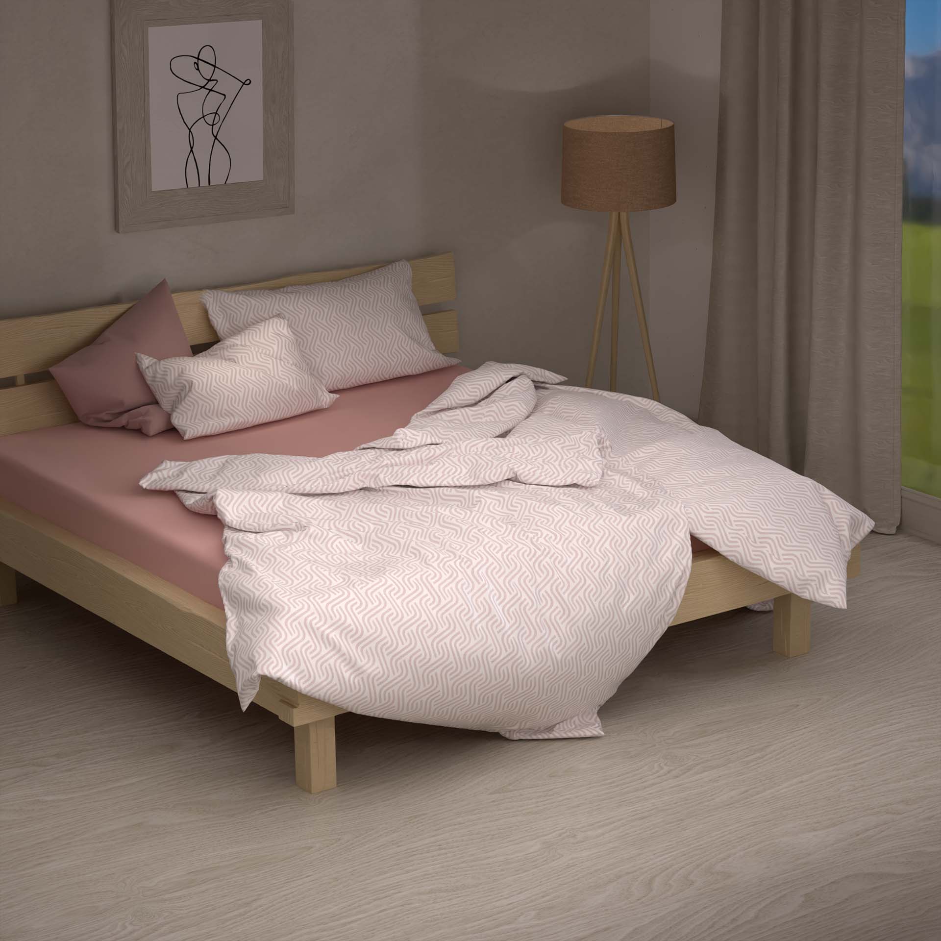 Lotus linge de lit renforcé Jesina