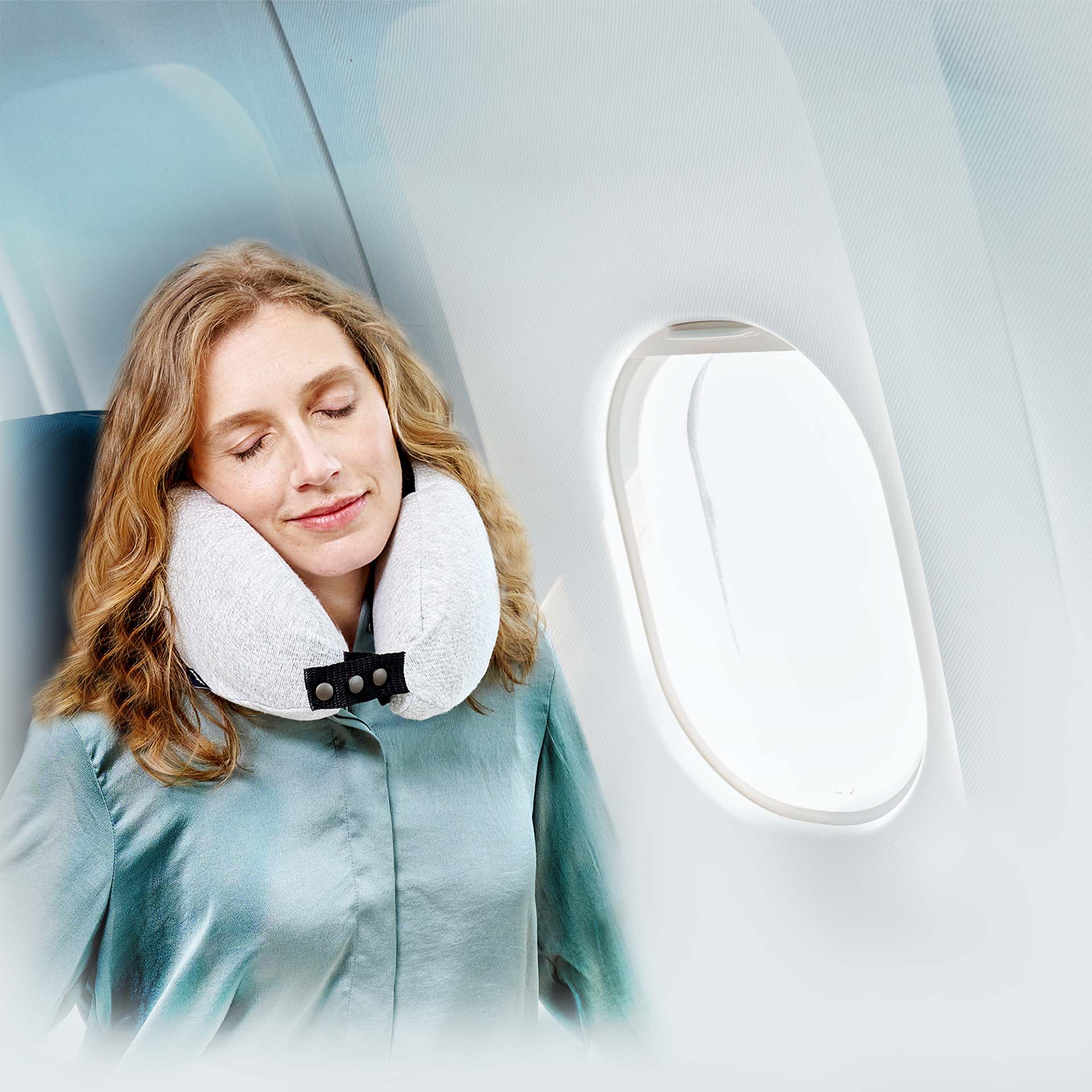 technogel nackenstütze flugzeug