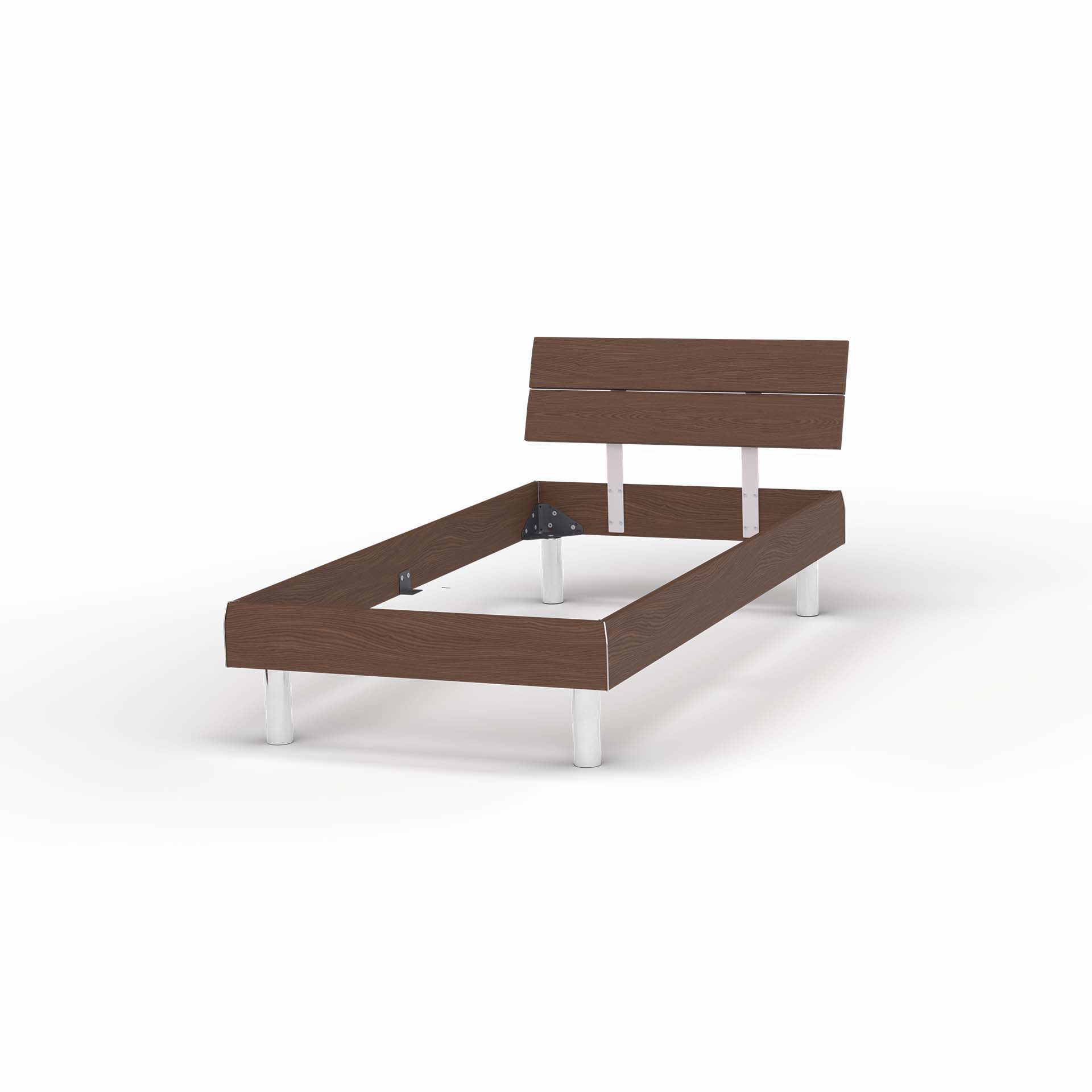 Melody bed frame walnut
