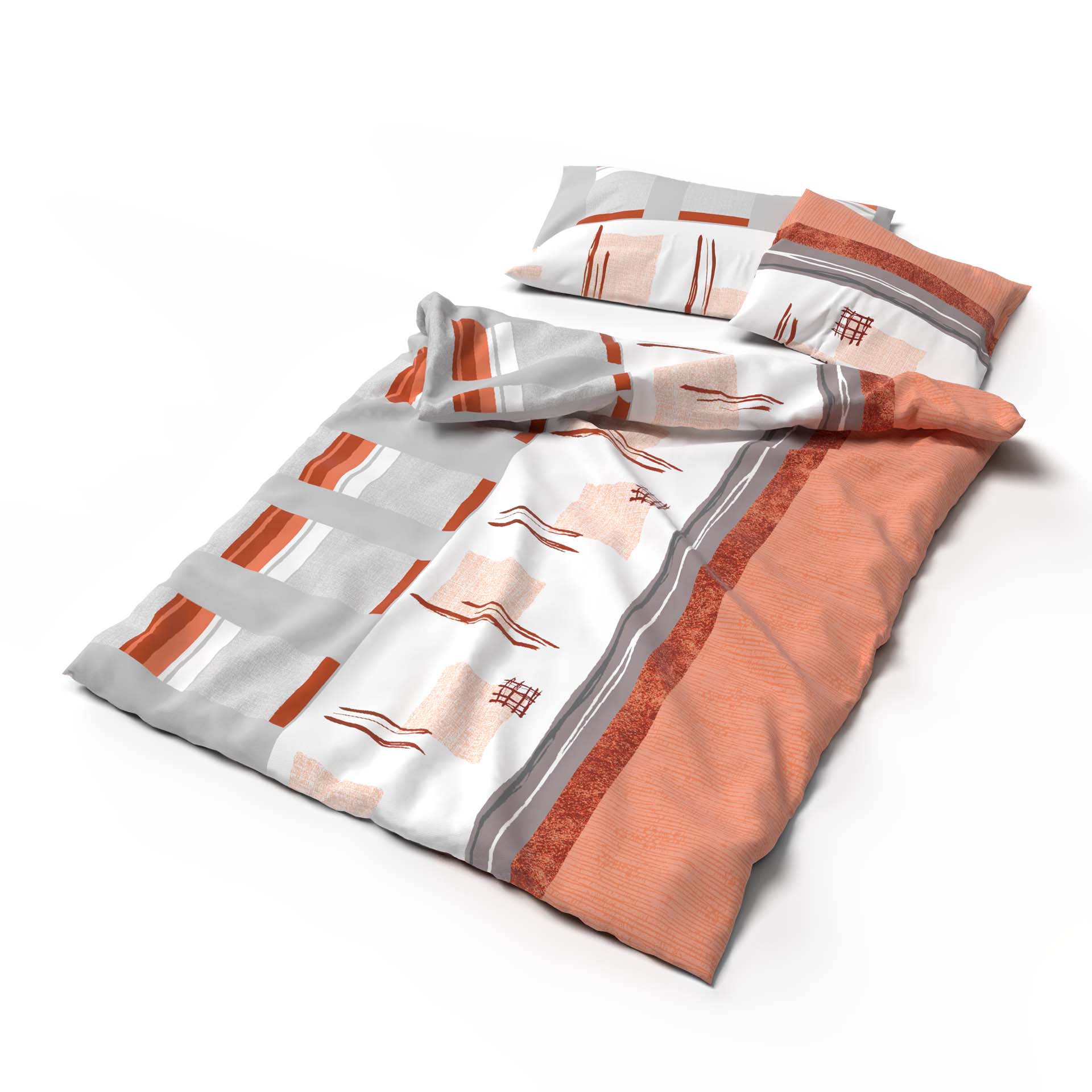 Lotus bed linen Jersey Malea orange