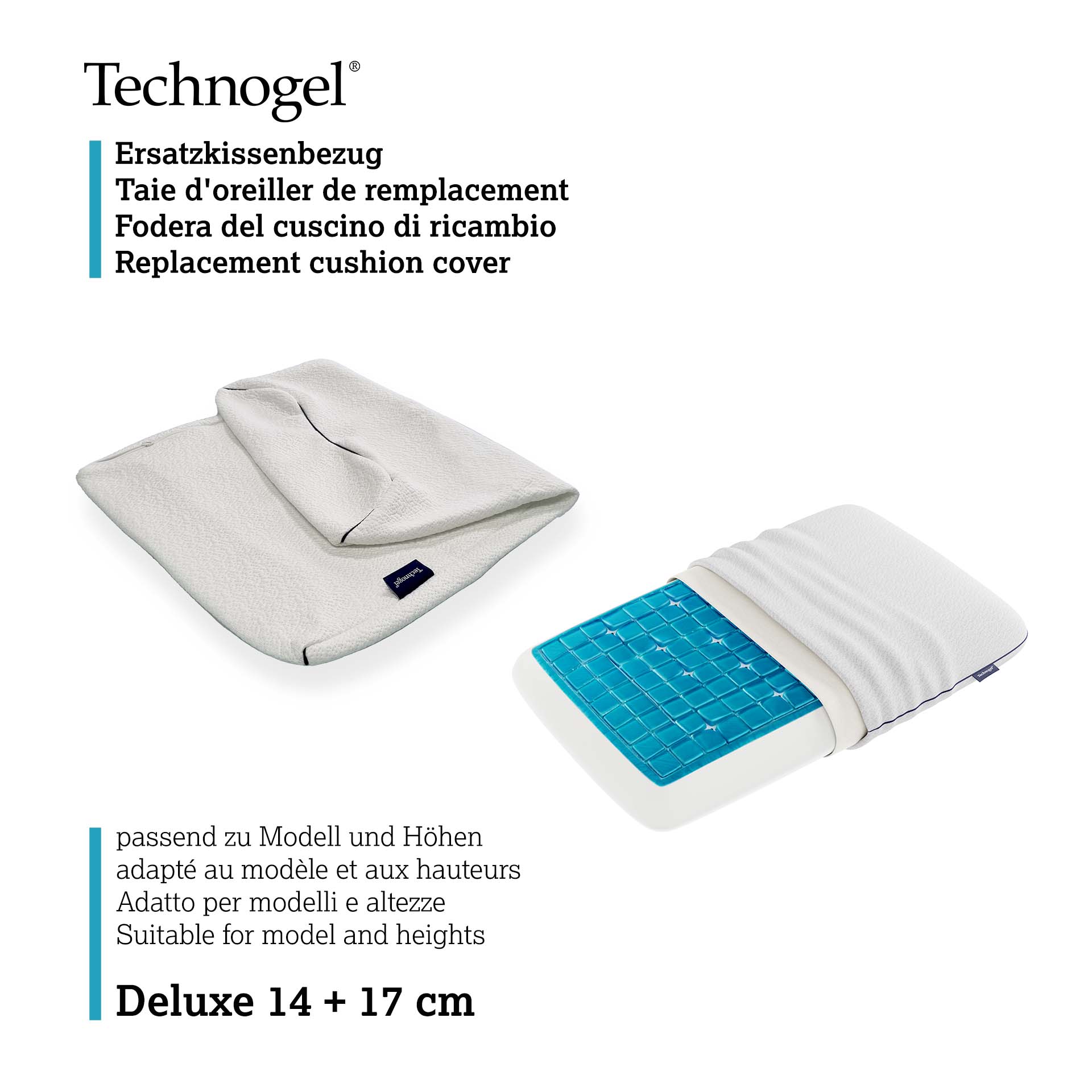 Technogel Deluxe pillow replacement cover
