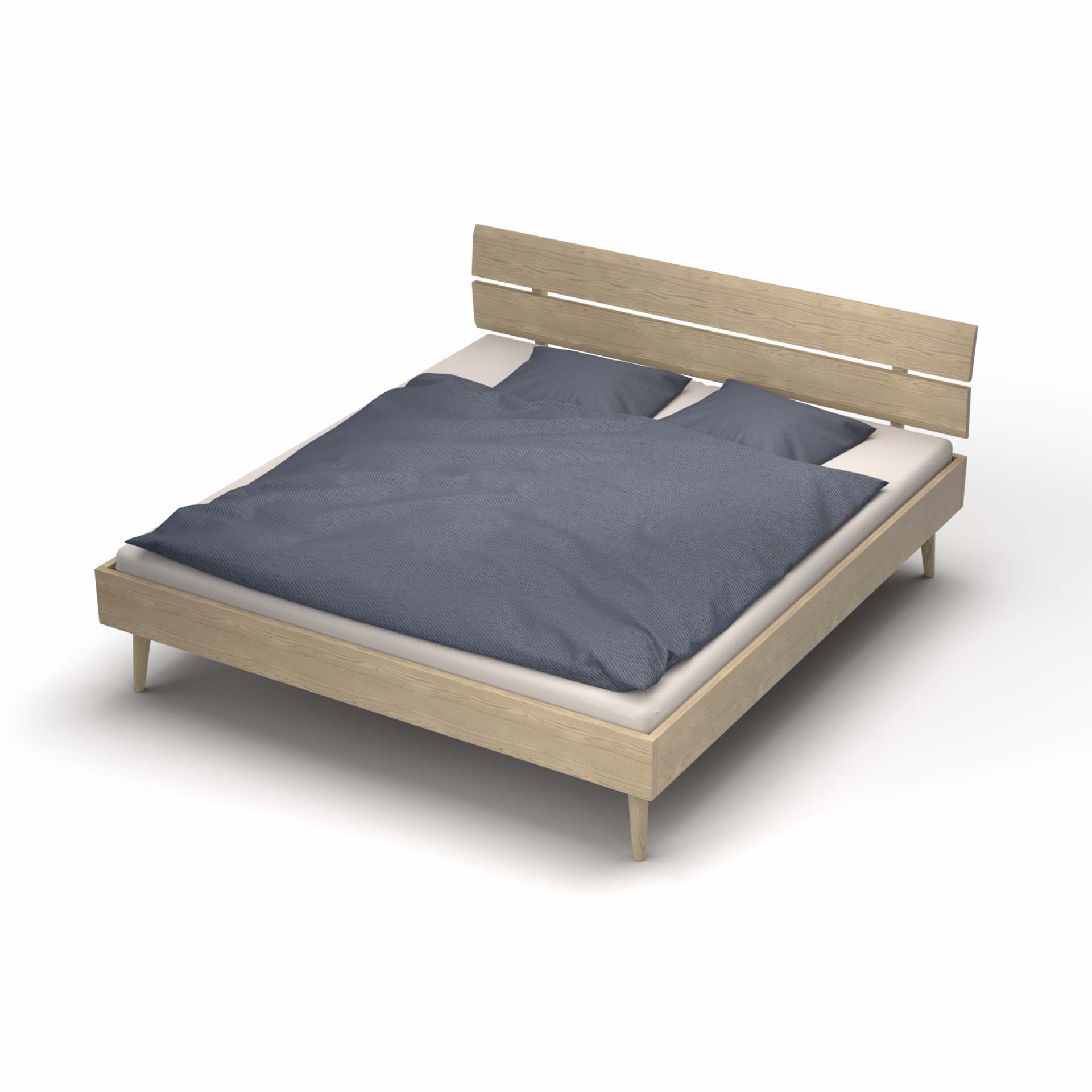 Lit Madeera Faro Chêne sauvage Bianco