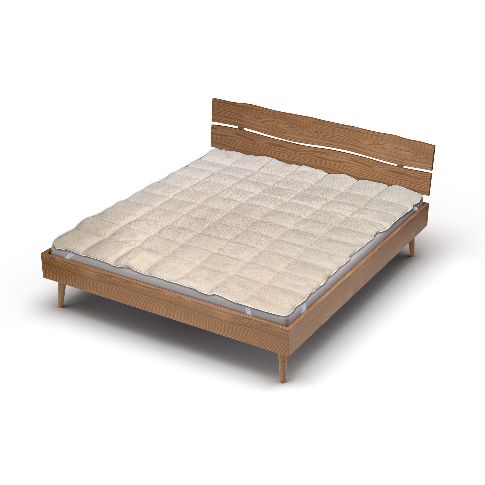 Surmatelas Erzstef en laine d'agneau