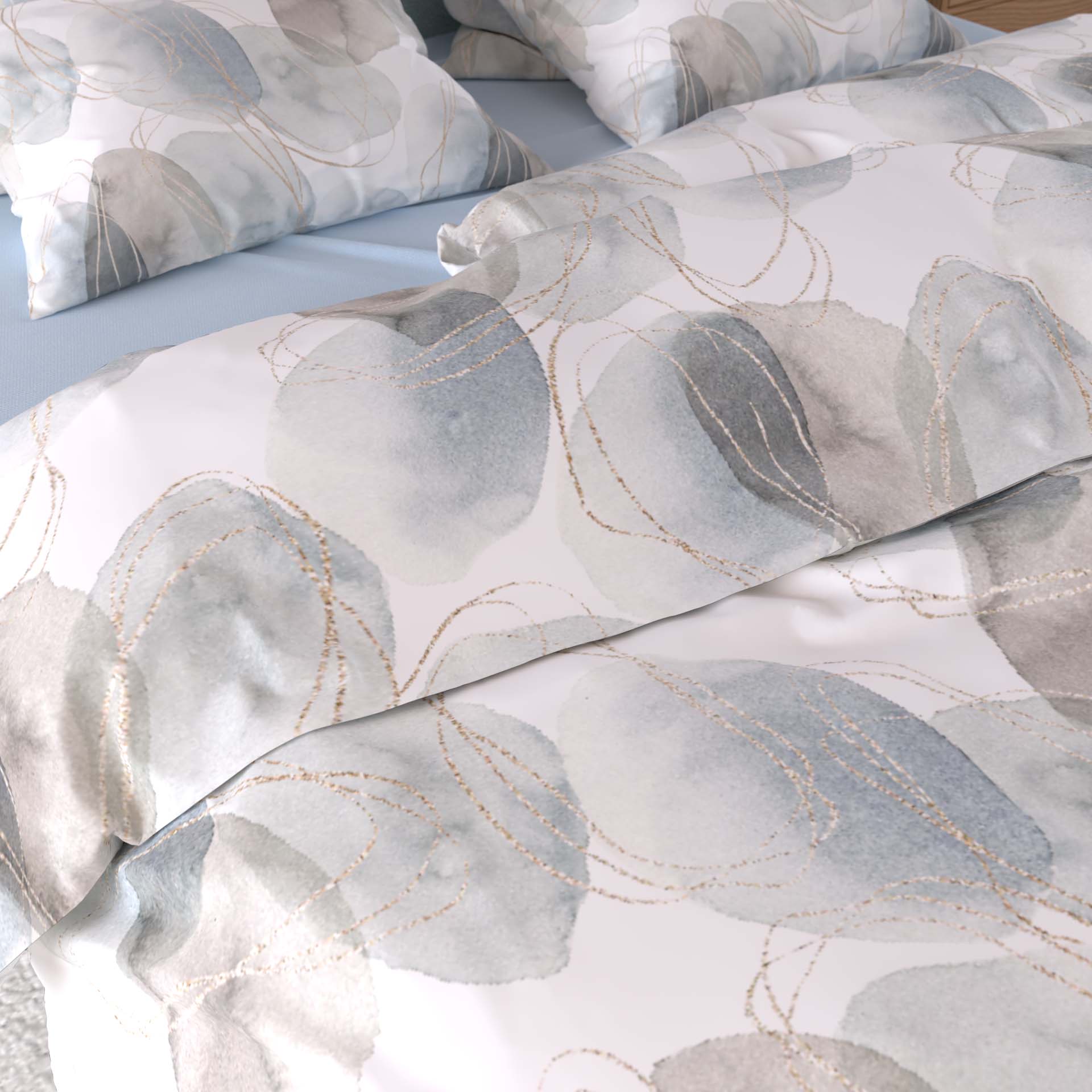 Lotus Création linge de lit satin Alenia