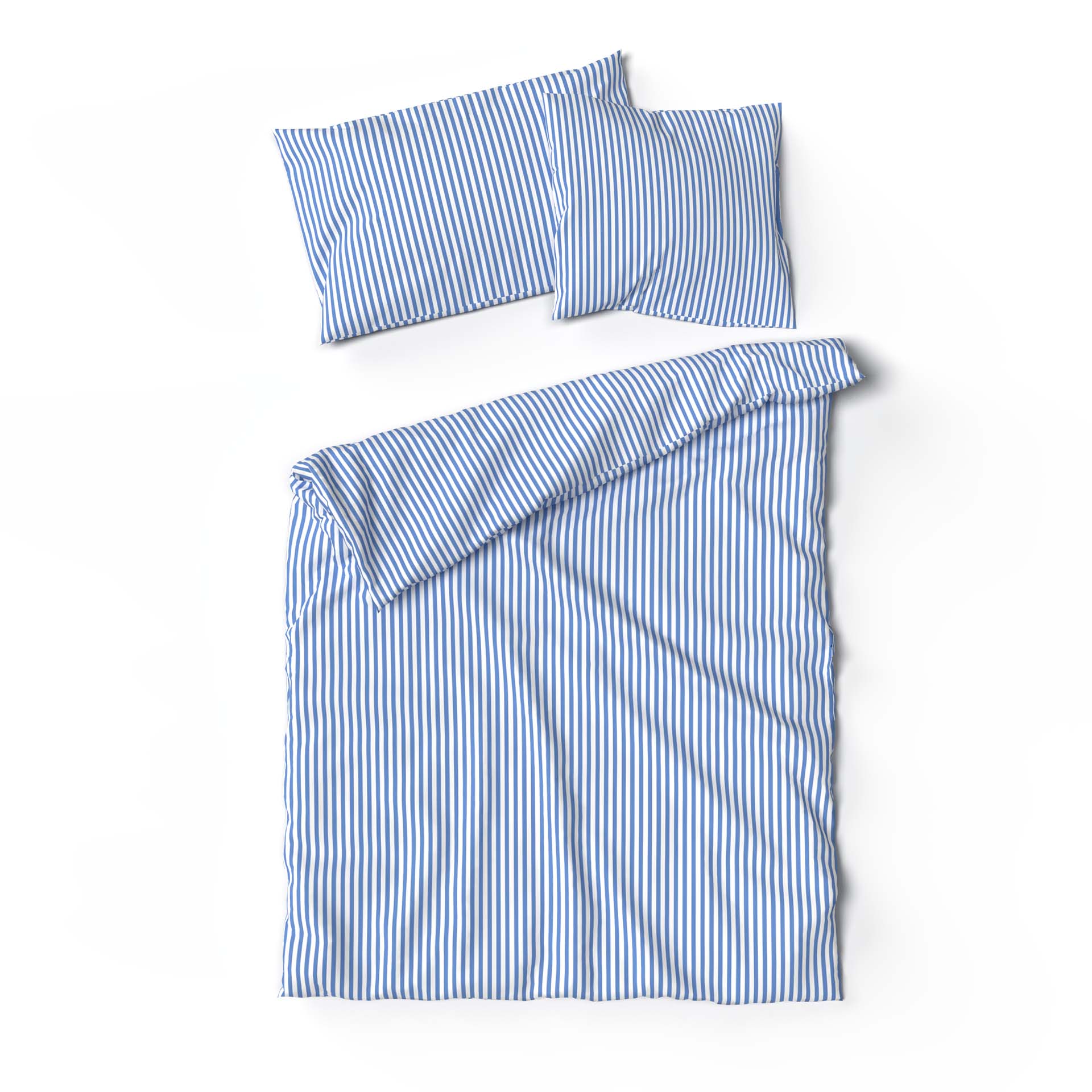 Lotus linge de lit bambou rayé bleu Lotus linge de lit bambou rayé bleu