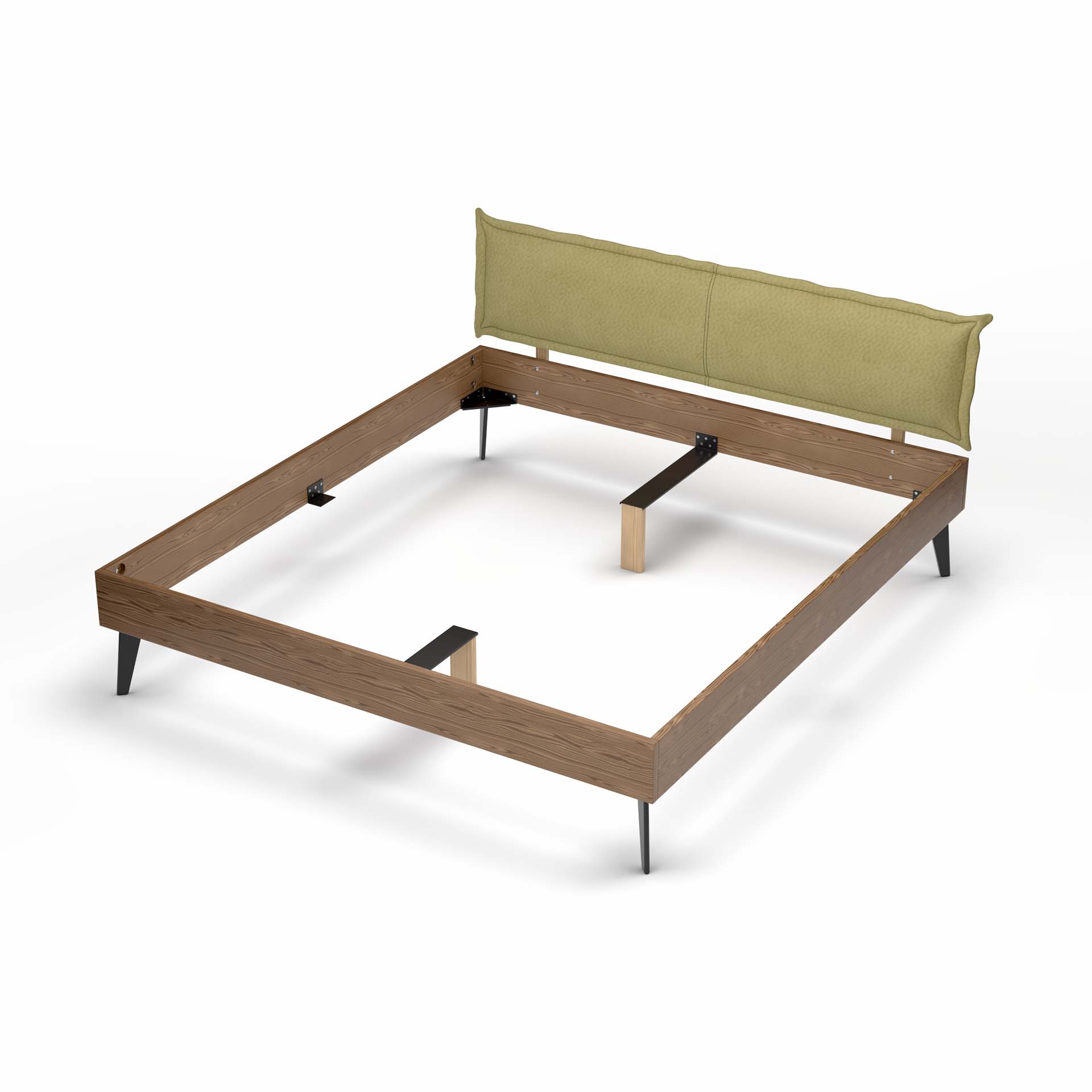 Madeera Lit en bois massif Ledra