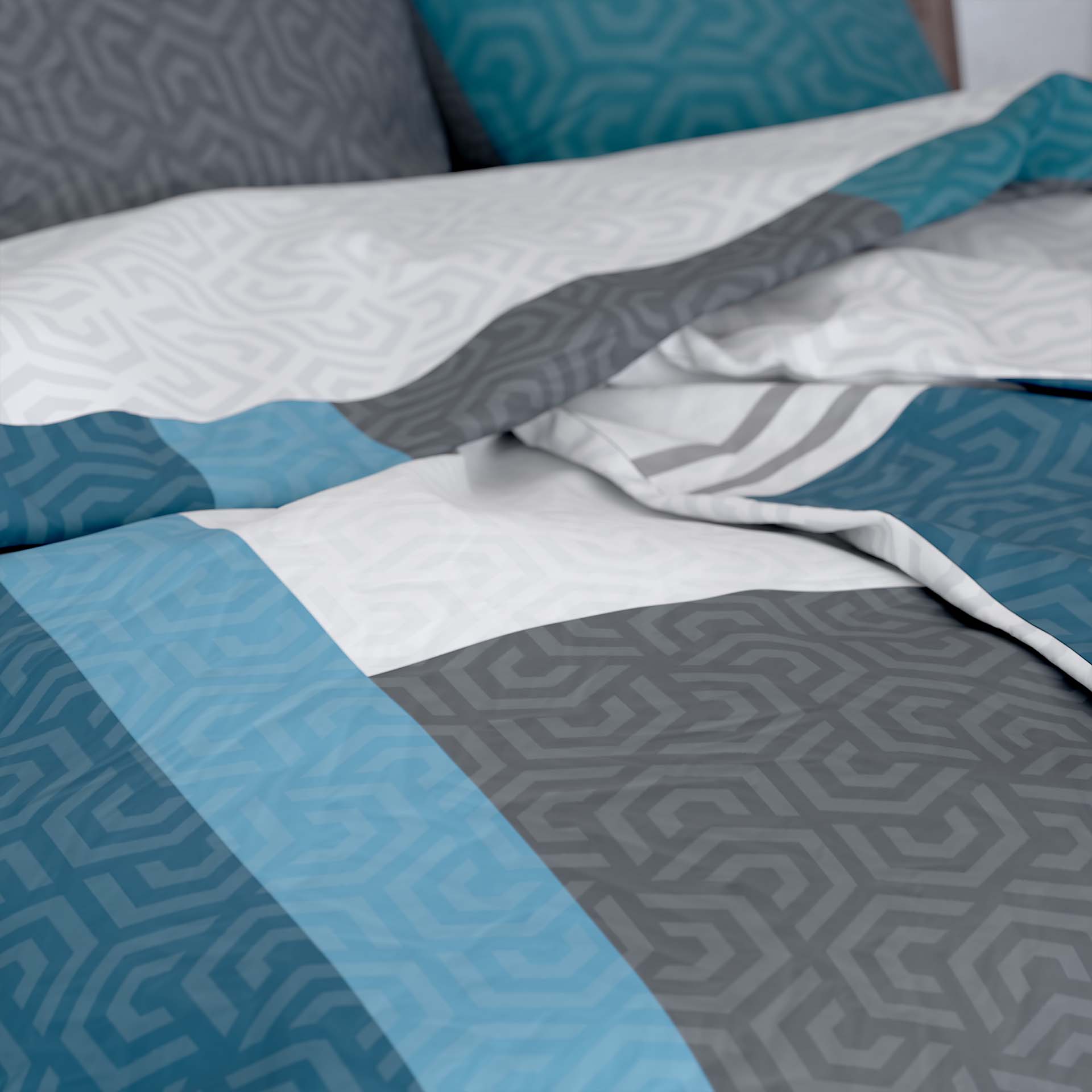 Lotus bed linen Satin Création Joakim