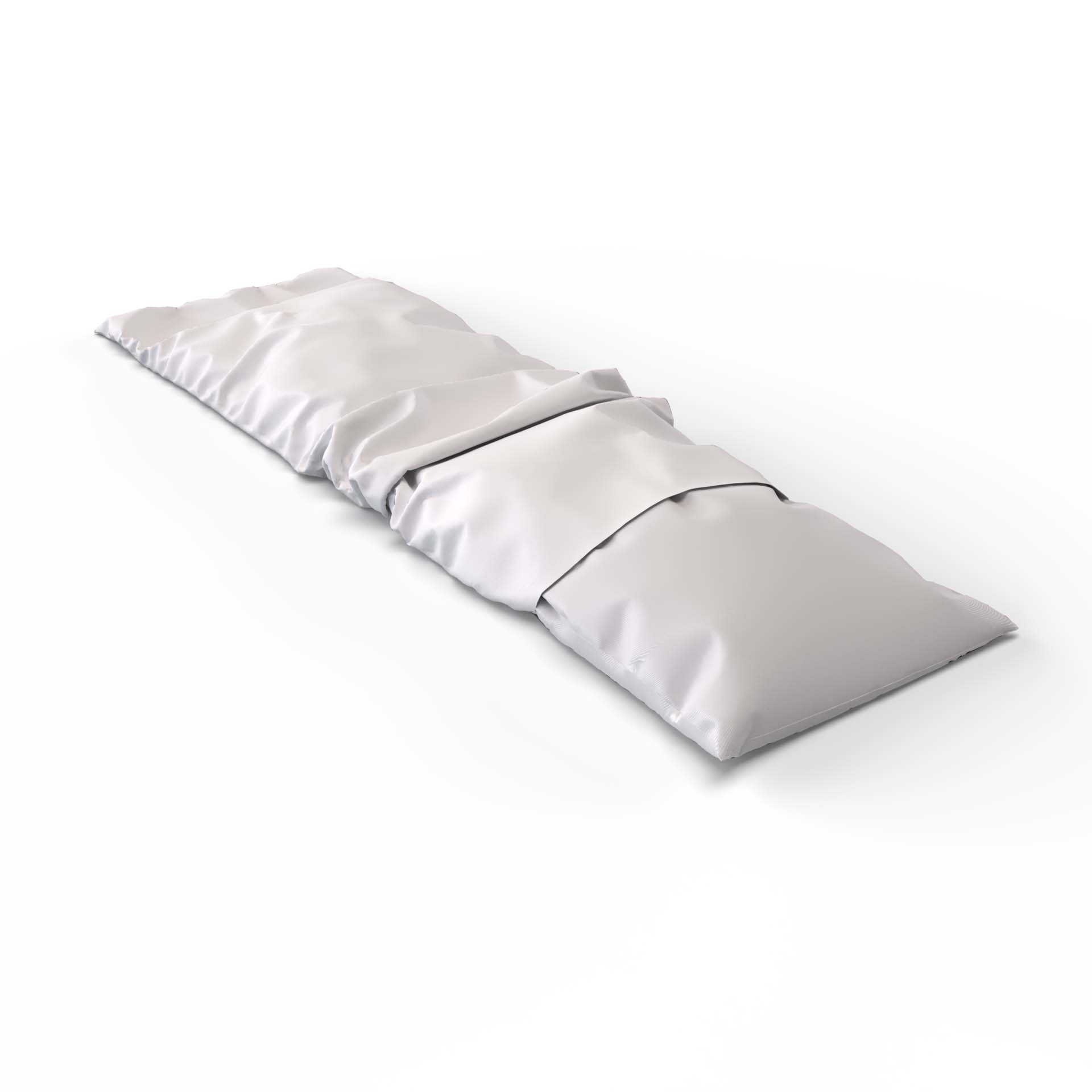 Housse pour coussin de soutien en satin uni