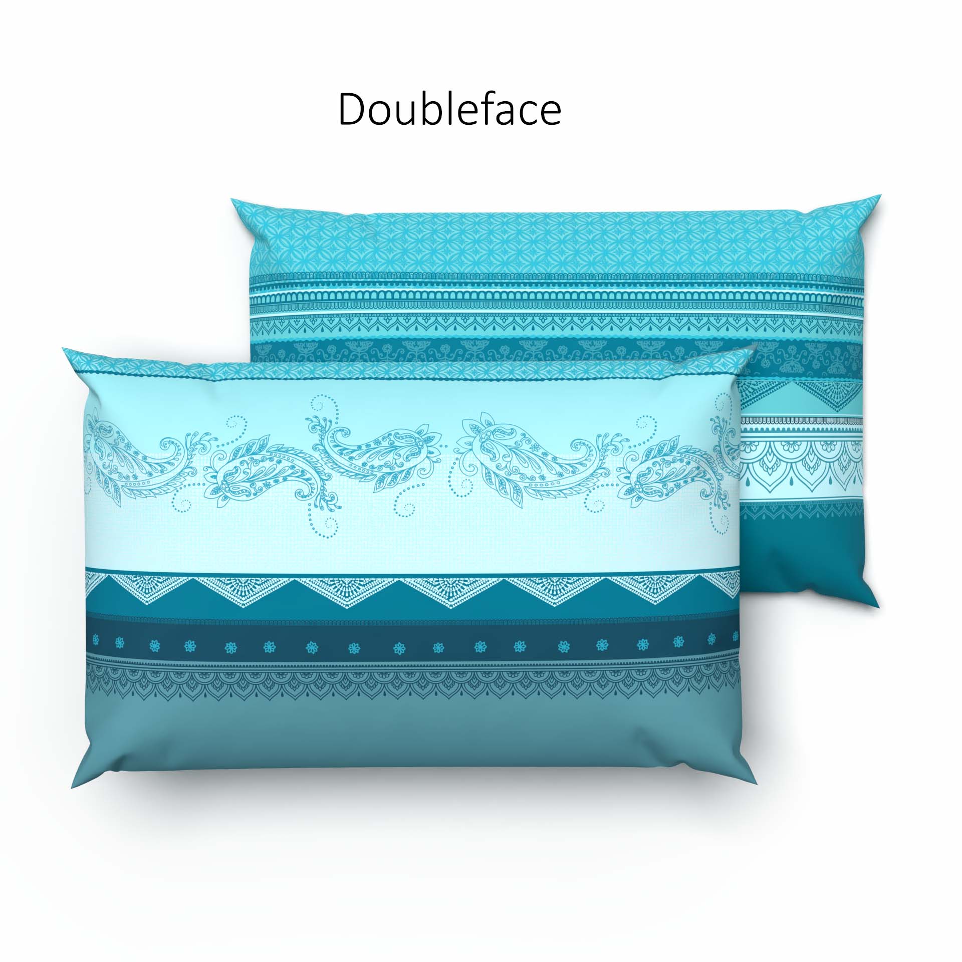 Lotus linge de lit renforcé Iwalani bleu pétrole