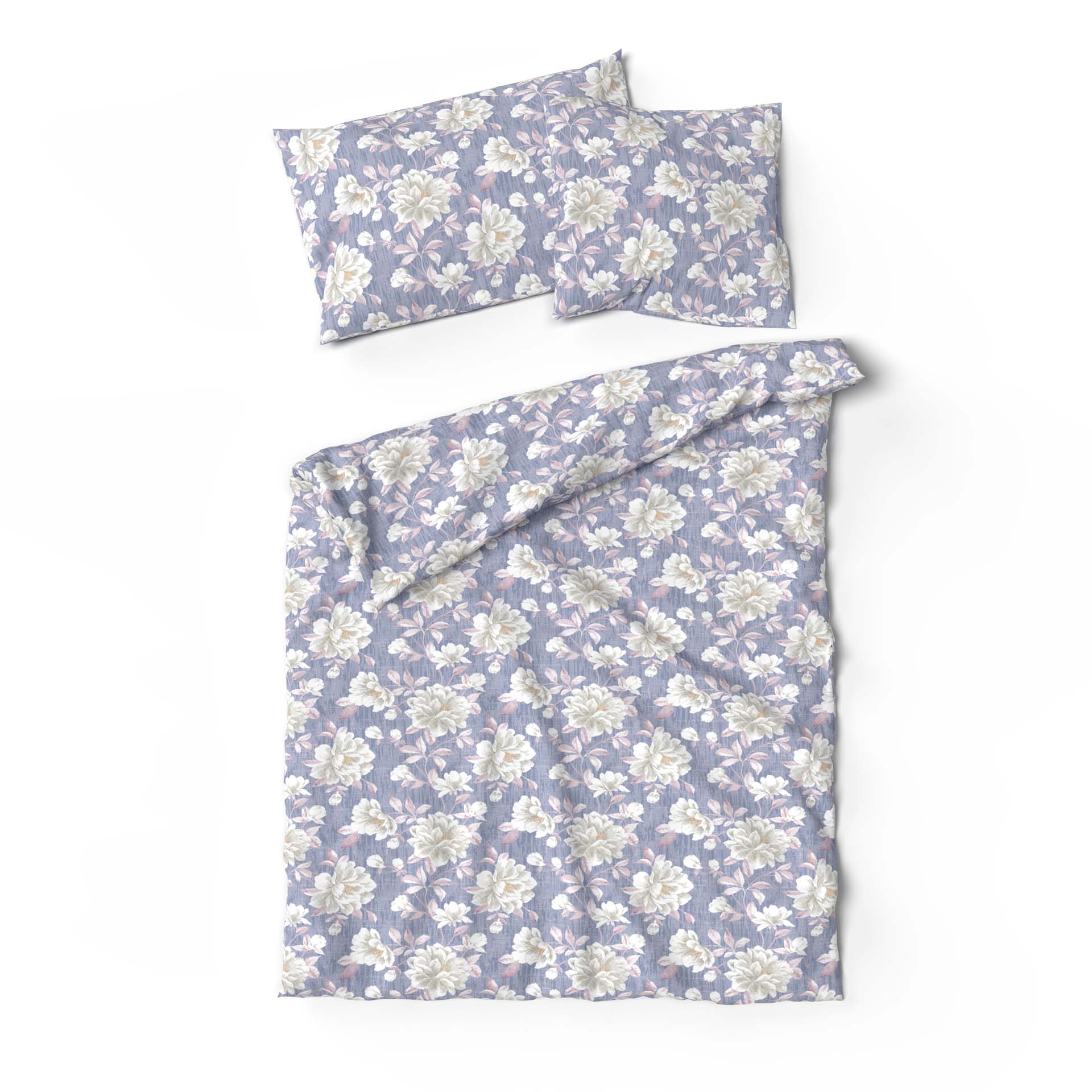 Lotus bed linen Bamboo Moana blue