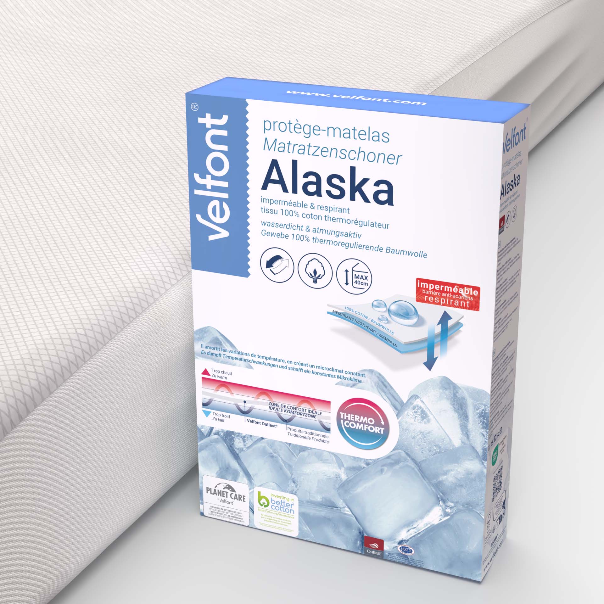Velfont Alaska Outlast Matratzenschoner wasserundurchlässig