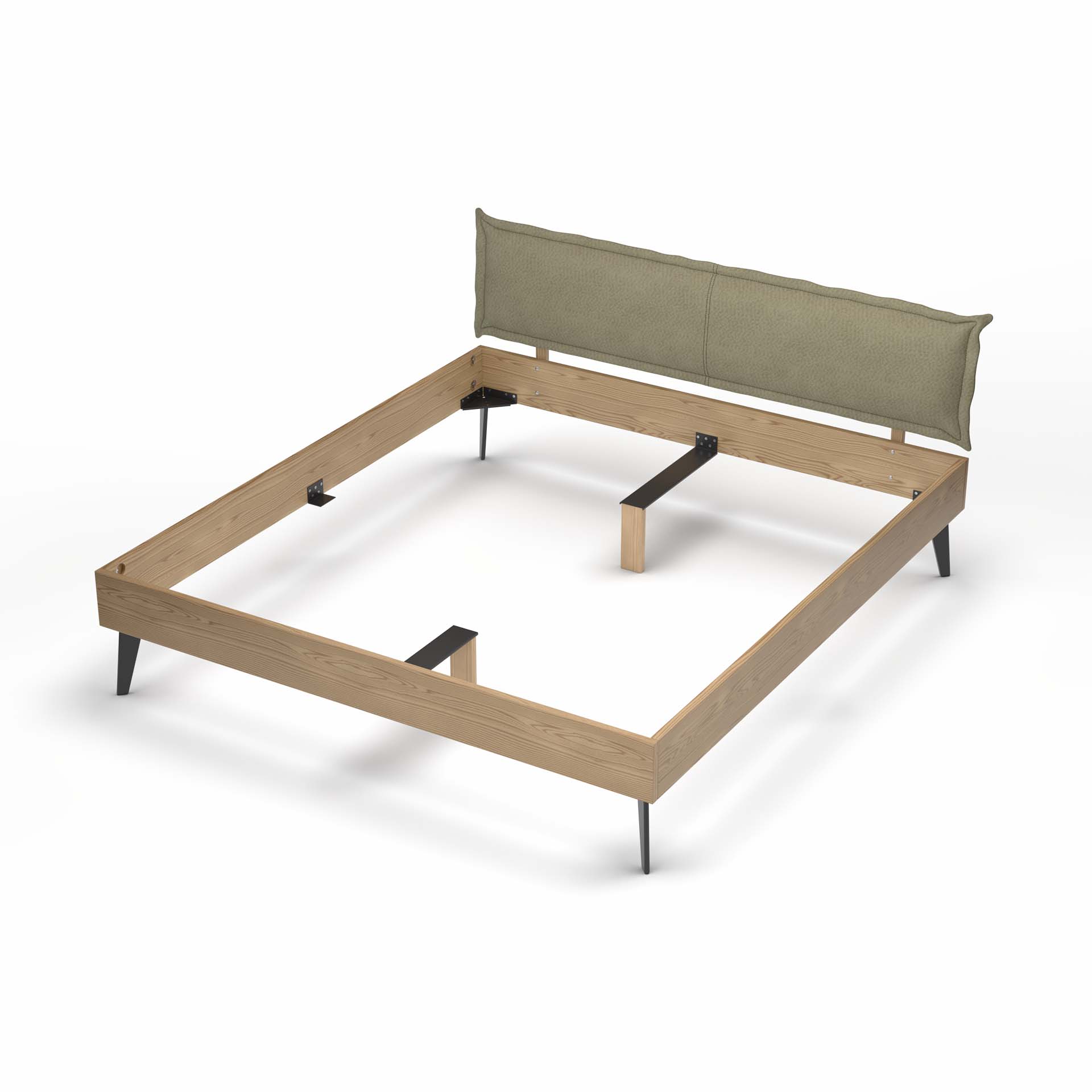 Madeera Lit en bois massif Ledra