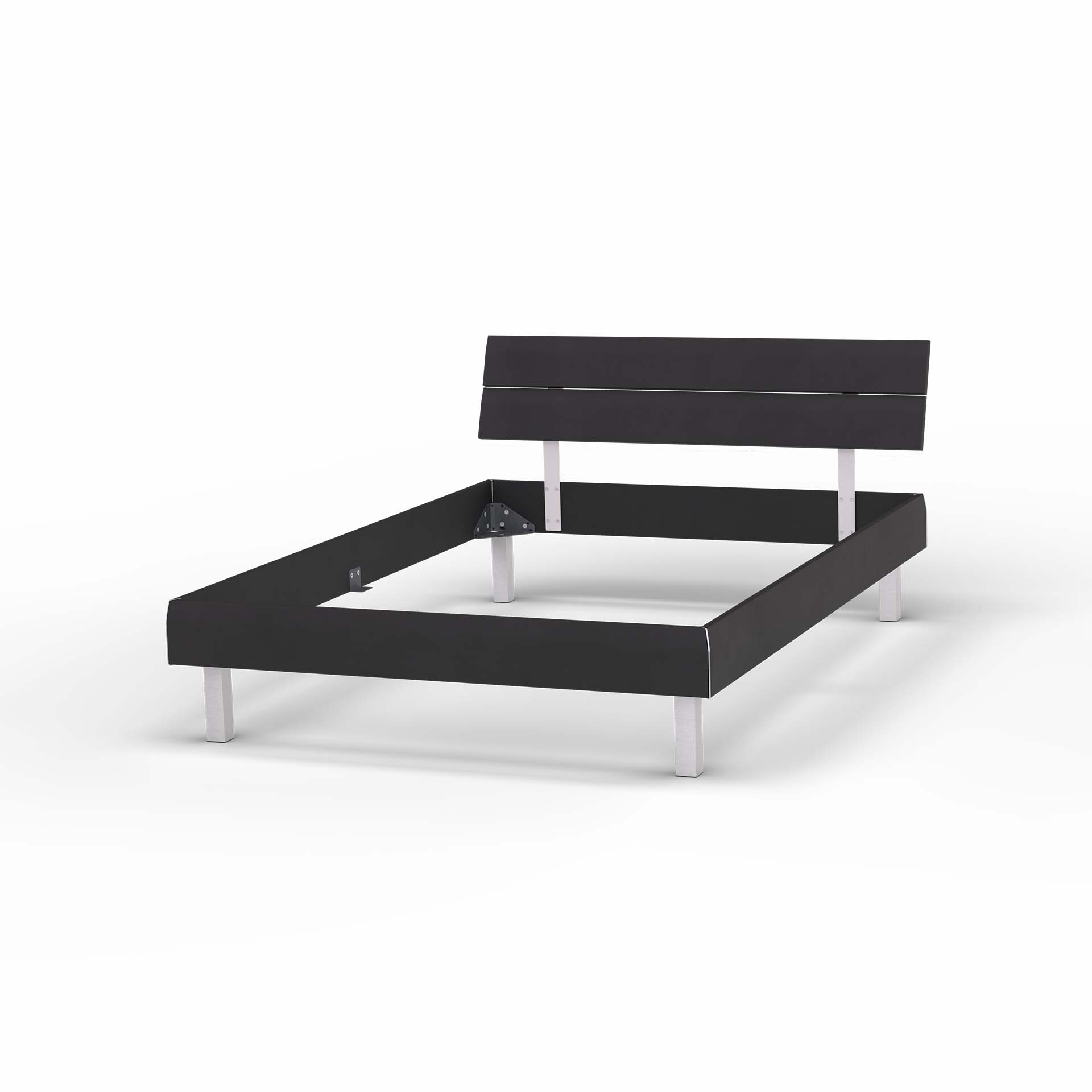 Melody bed frame black