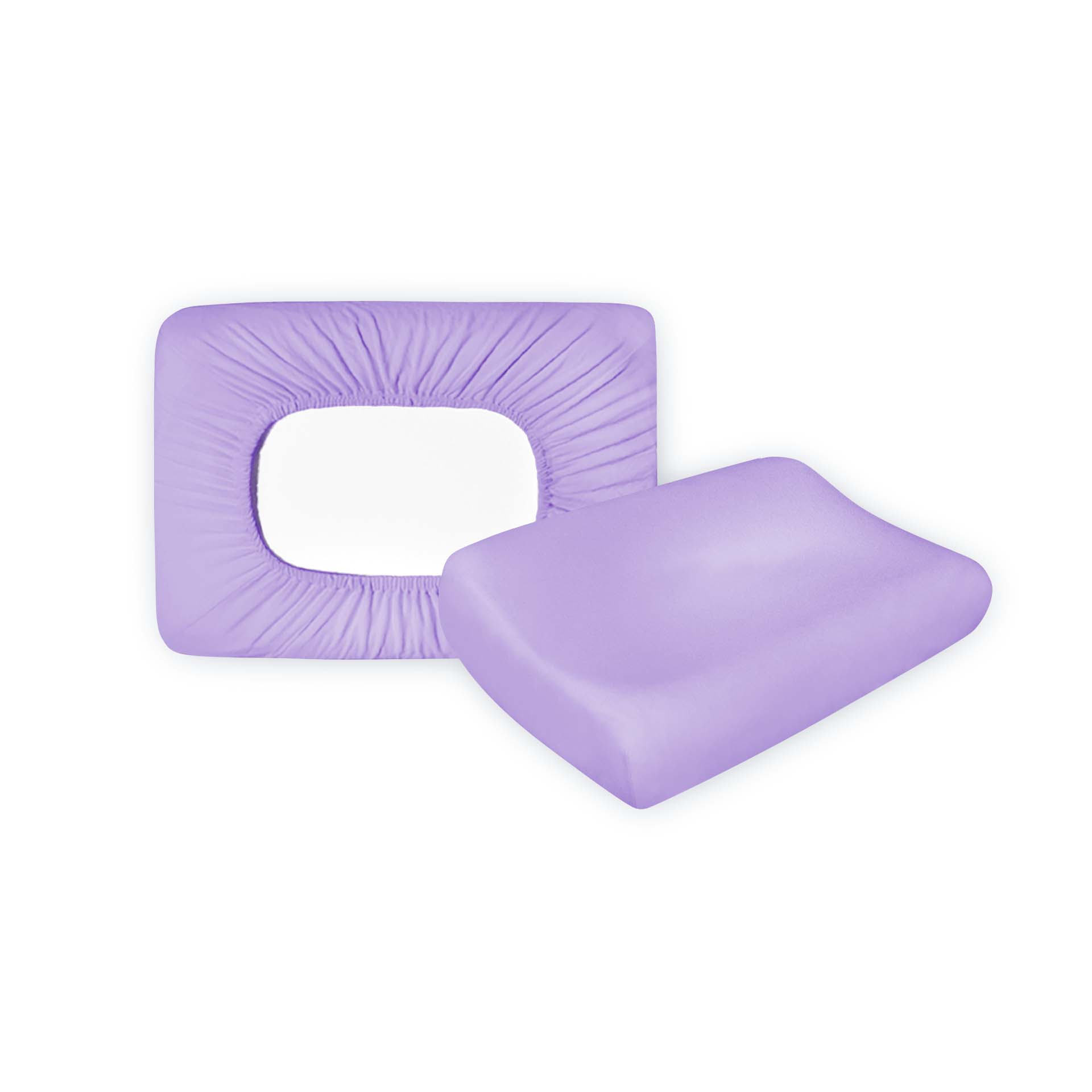 Housse en Jersey Lotus pour coussin visco,  abricot 25 50x30cm