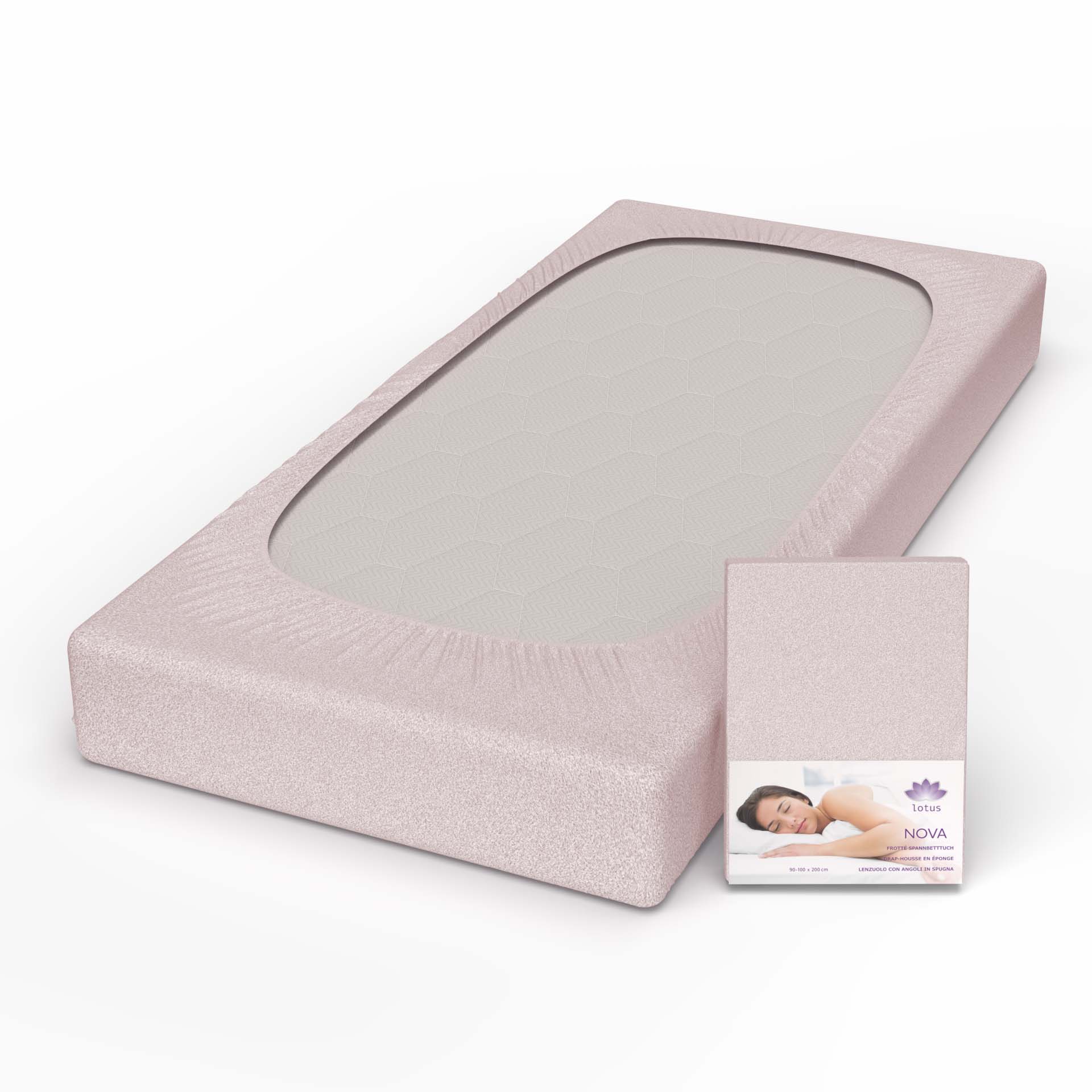 Lotus terry fitted sheet Nova