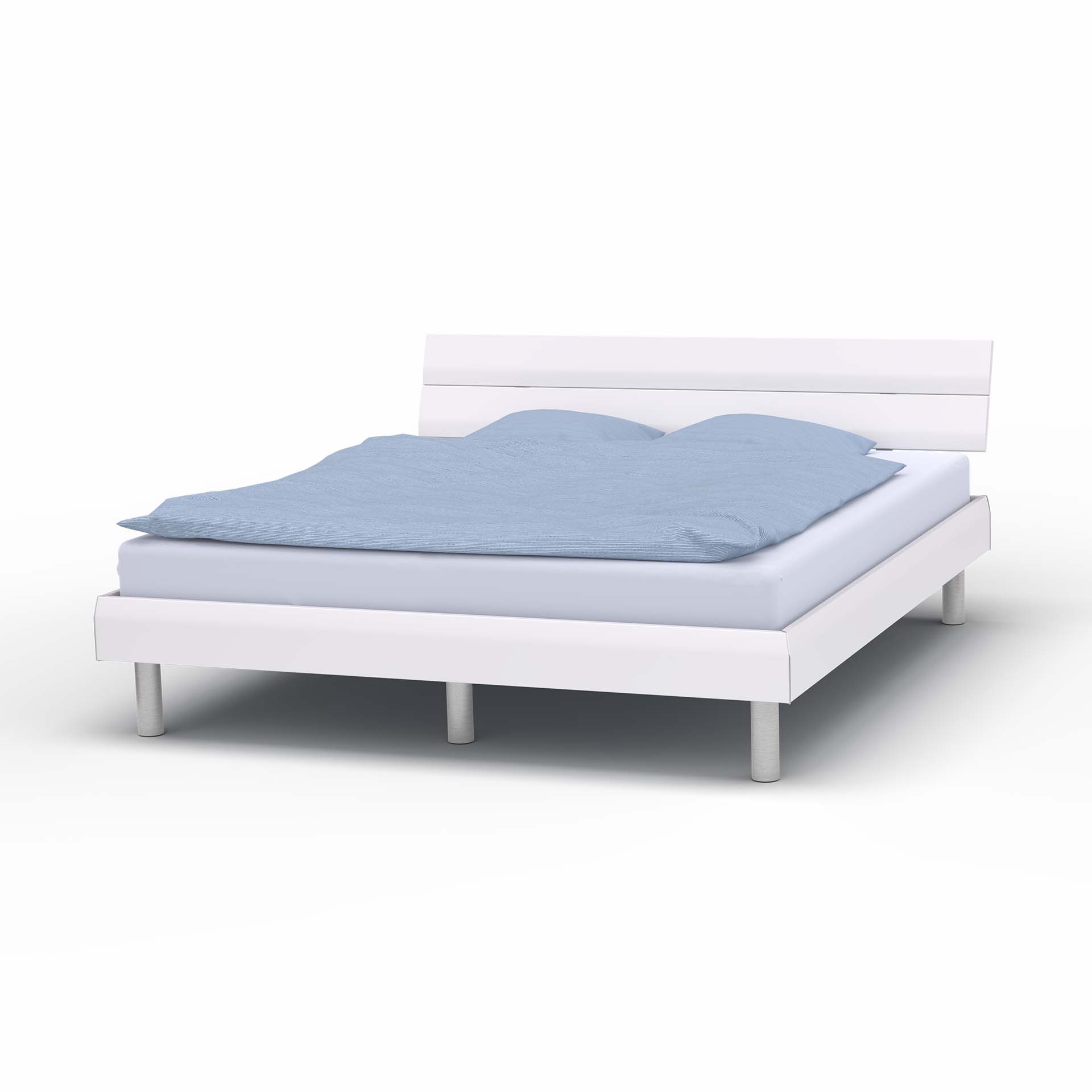 Melody bed frame white
