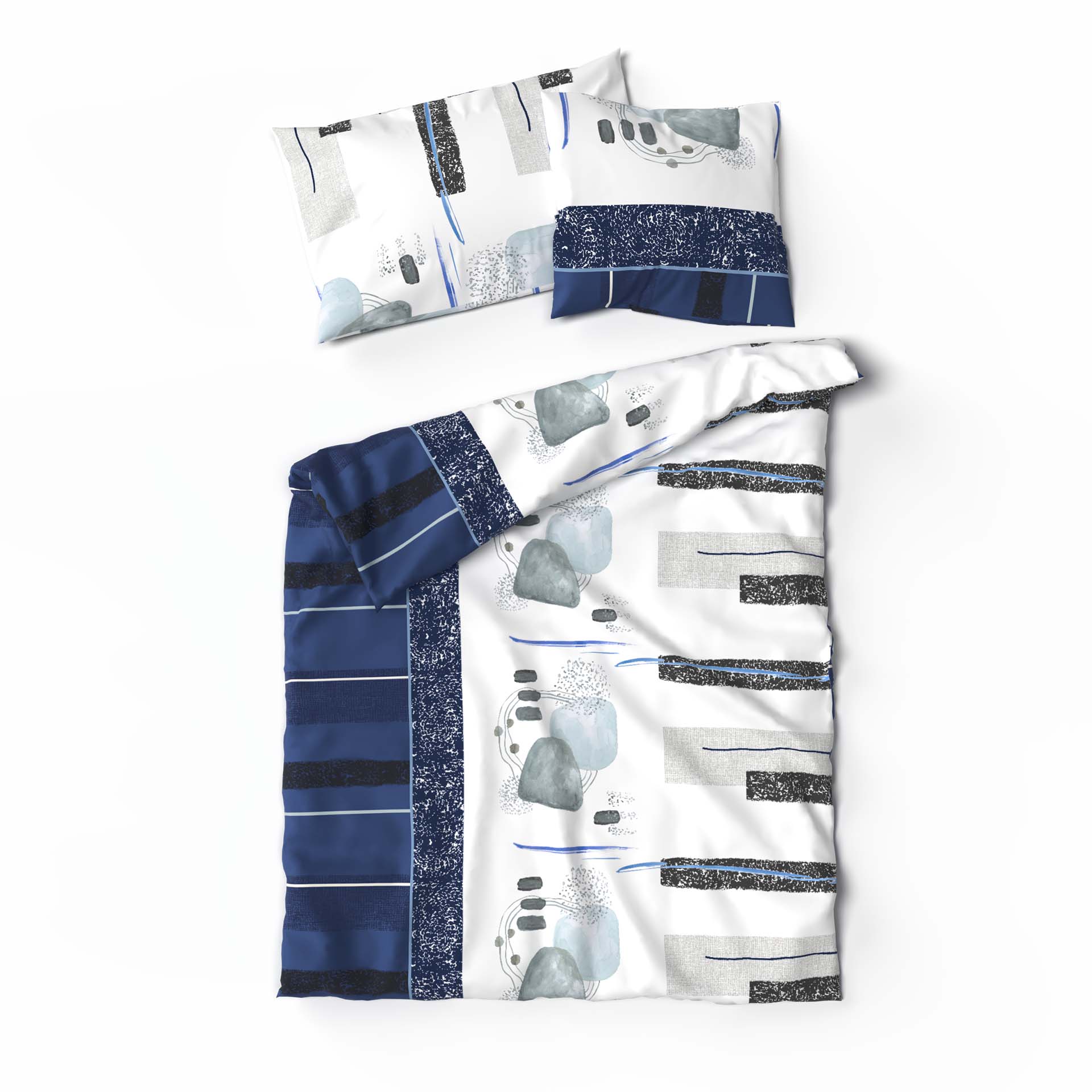 Lotus bed linen Bamboo Mariele blue