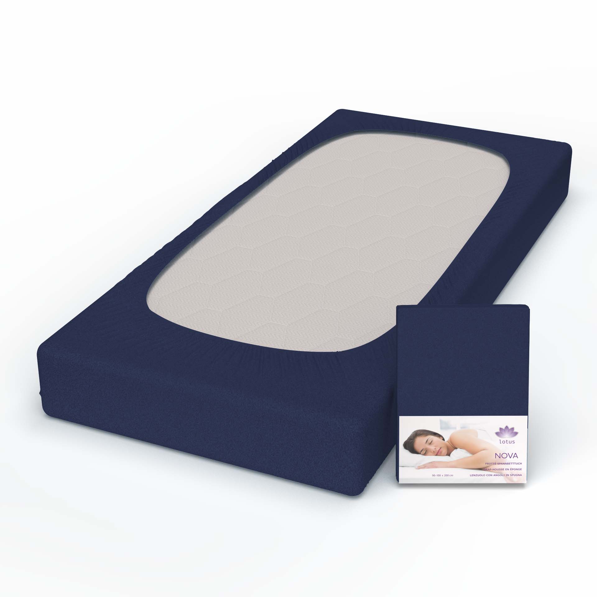 Lotus terry fitted sheet Nova
