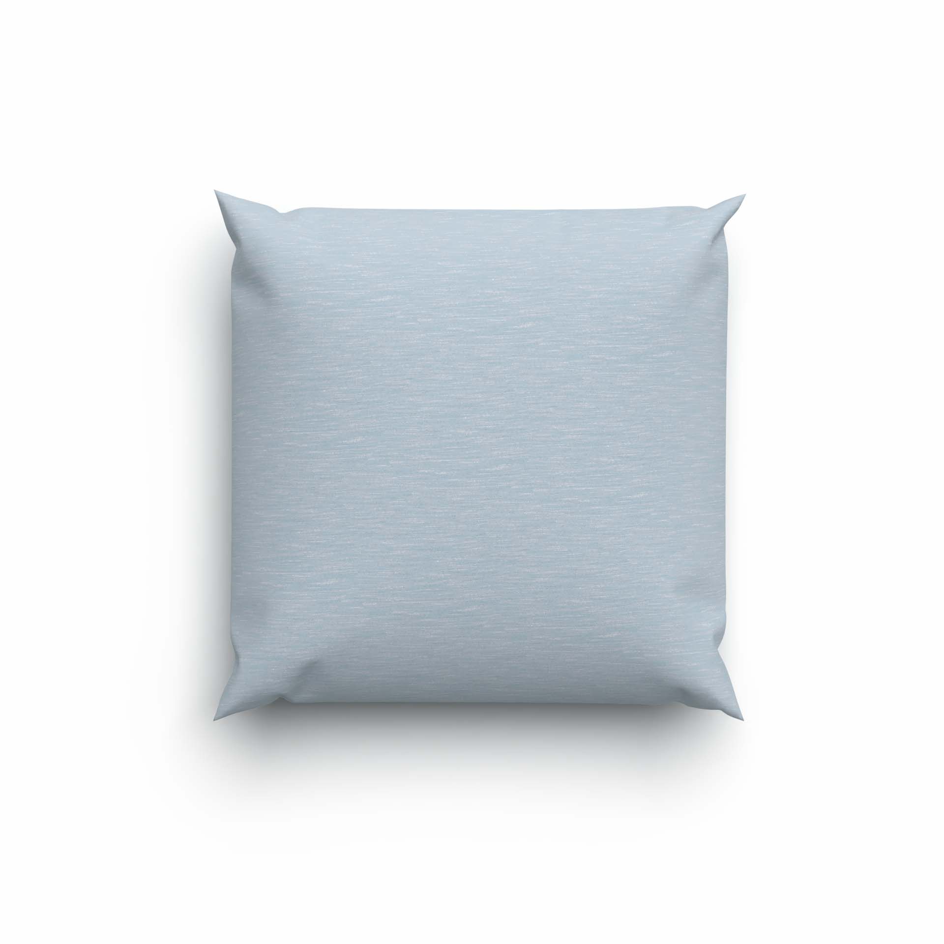 Lotus Bettwäsche Jersey uni mélange azul 65x65cm Kissenbezug