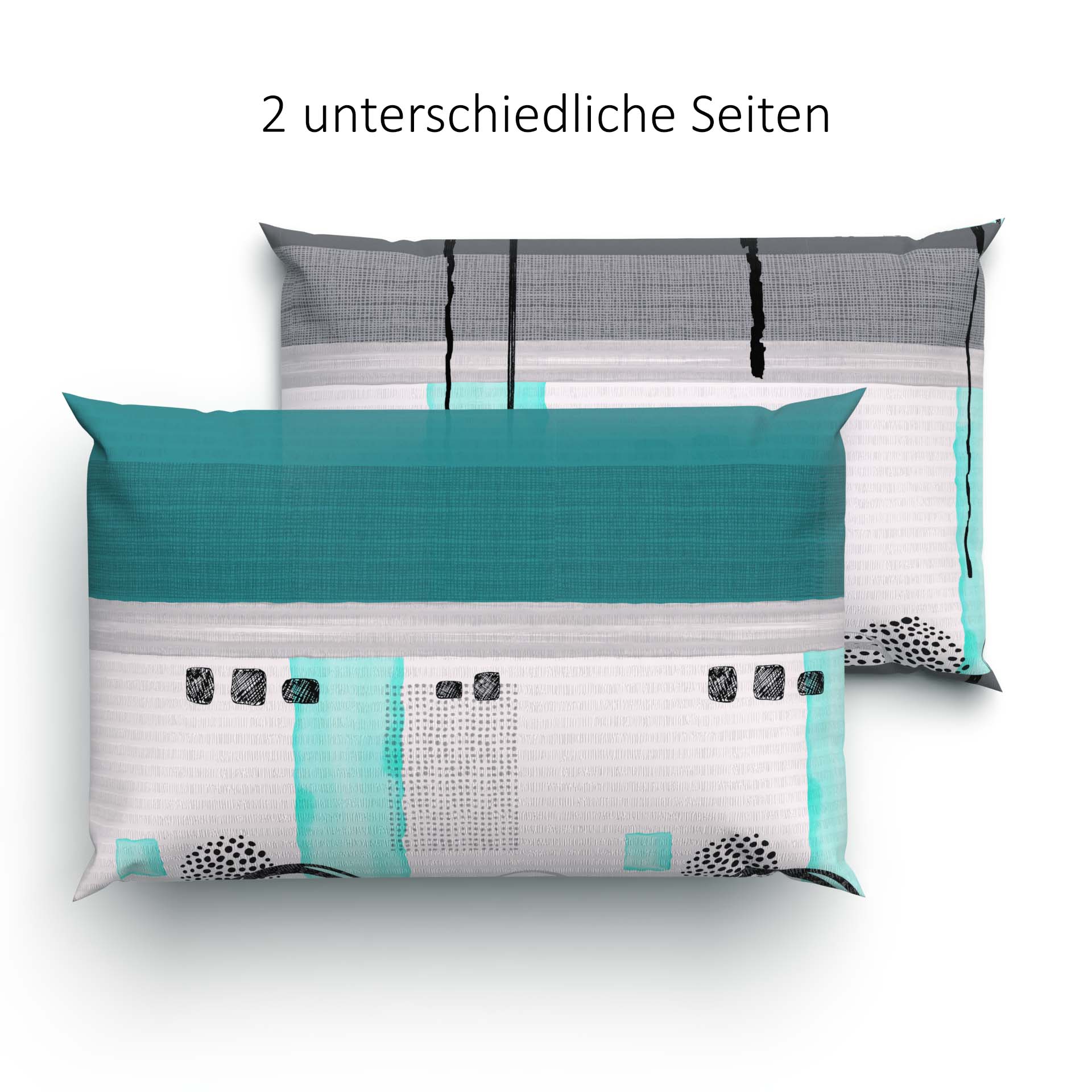 Lotus bed linen Seersucker Sono turquoise