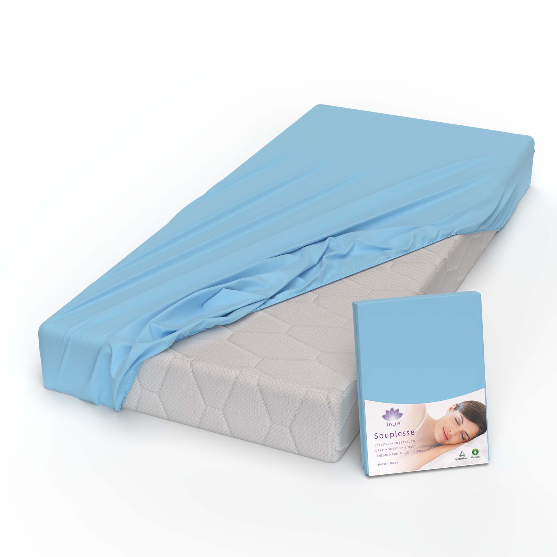 Lotus Jersey Fitted Sheet Souplesse