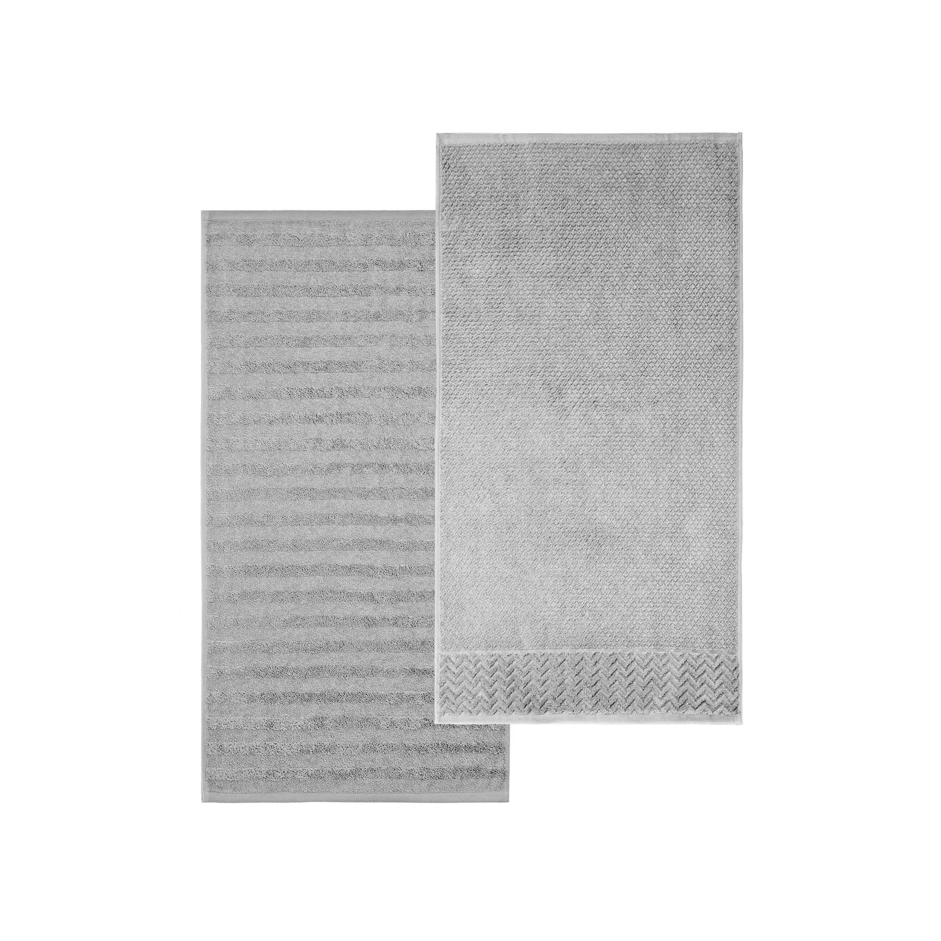 Frottéwäsche Set 2 Handtücher 50x90 cm Ranura und Spectre