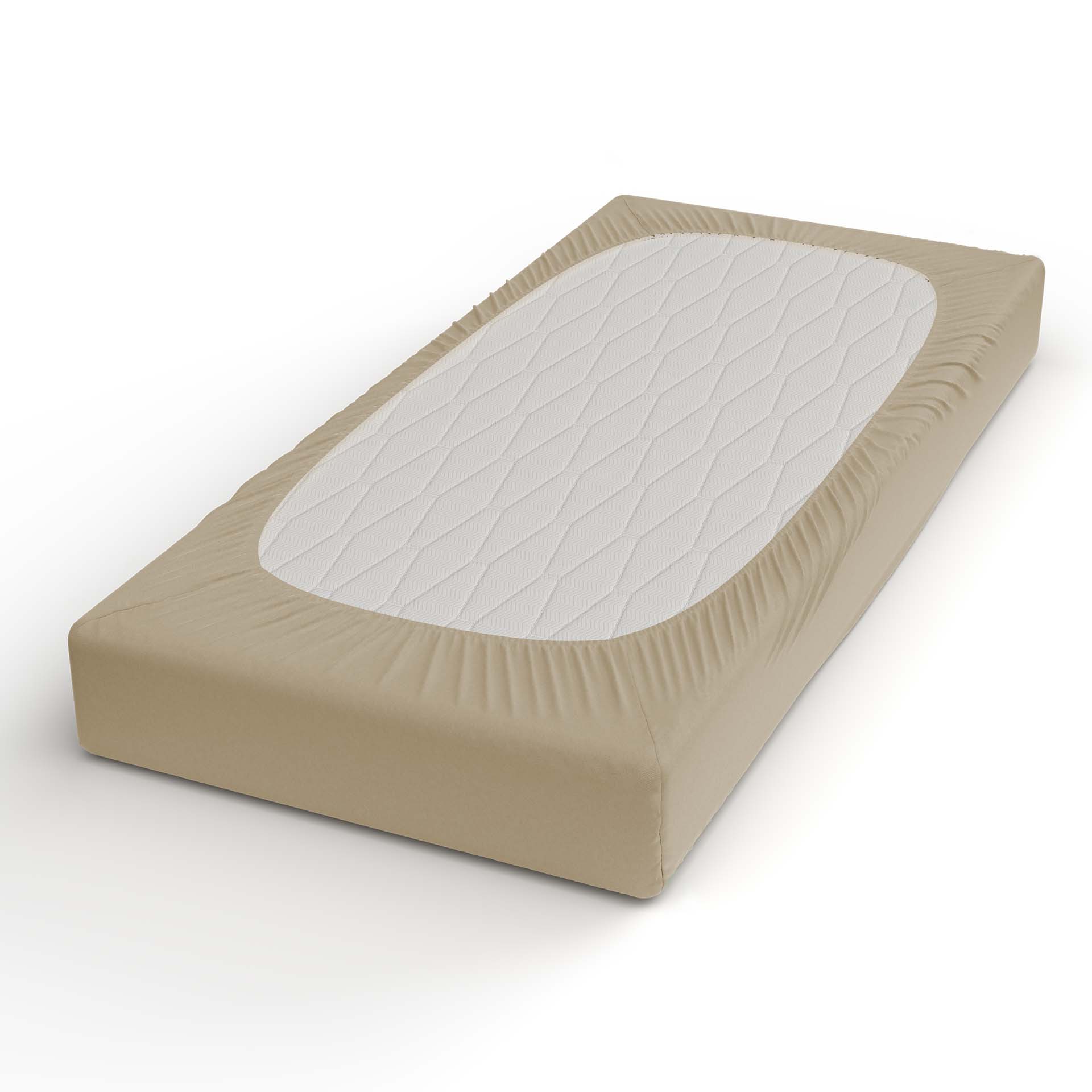 Lotus satin fitted sheet