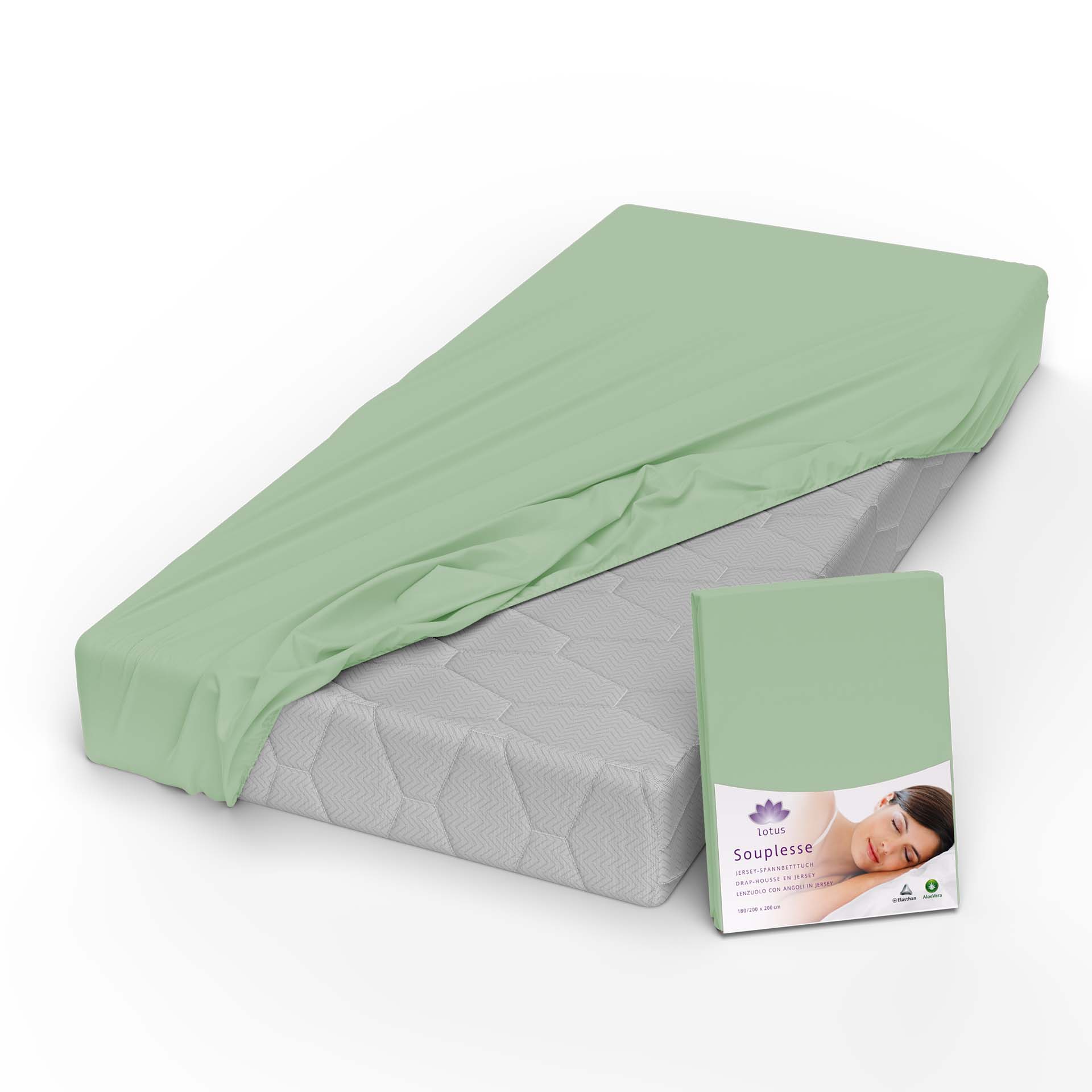 Lotus Jersey Fitted Sheet Souplesse