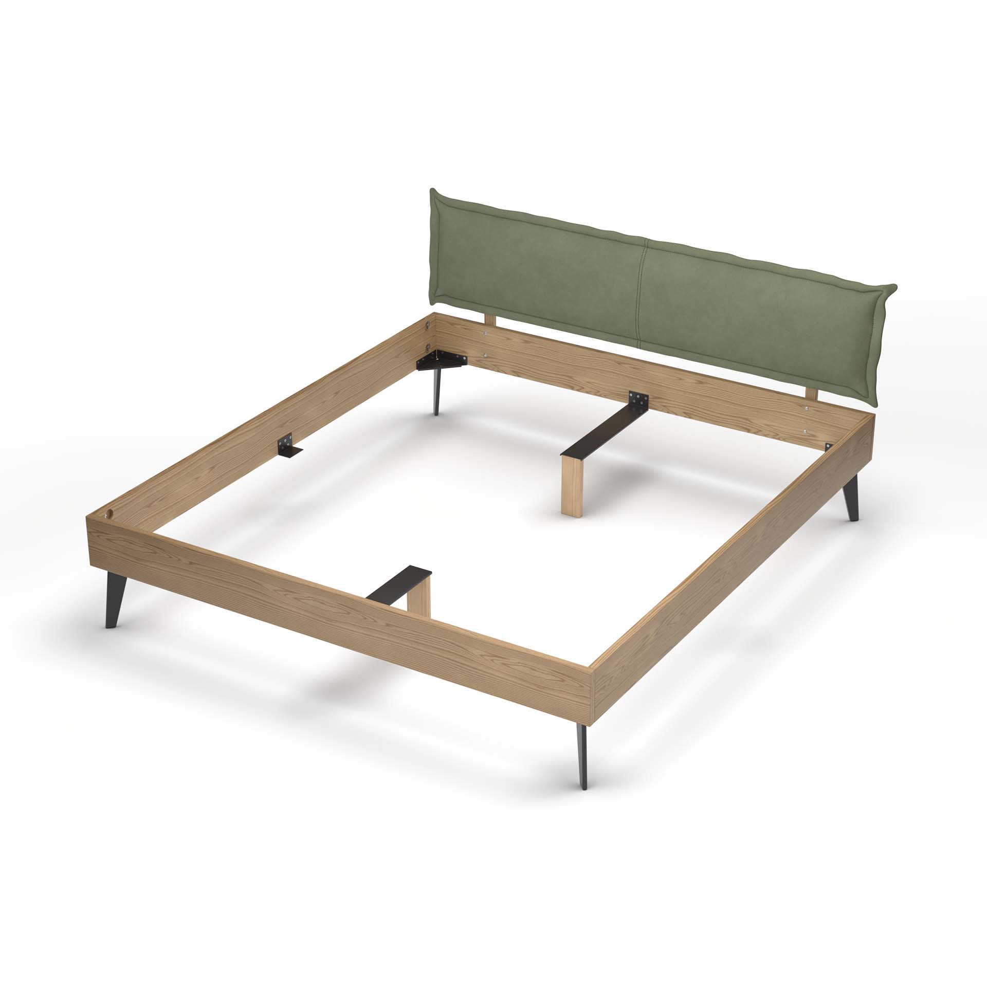 Madeera Lit en bois massif Ledra