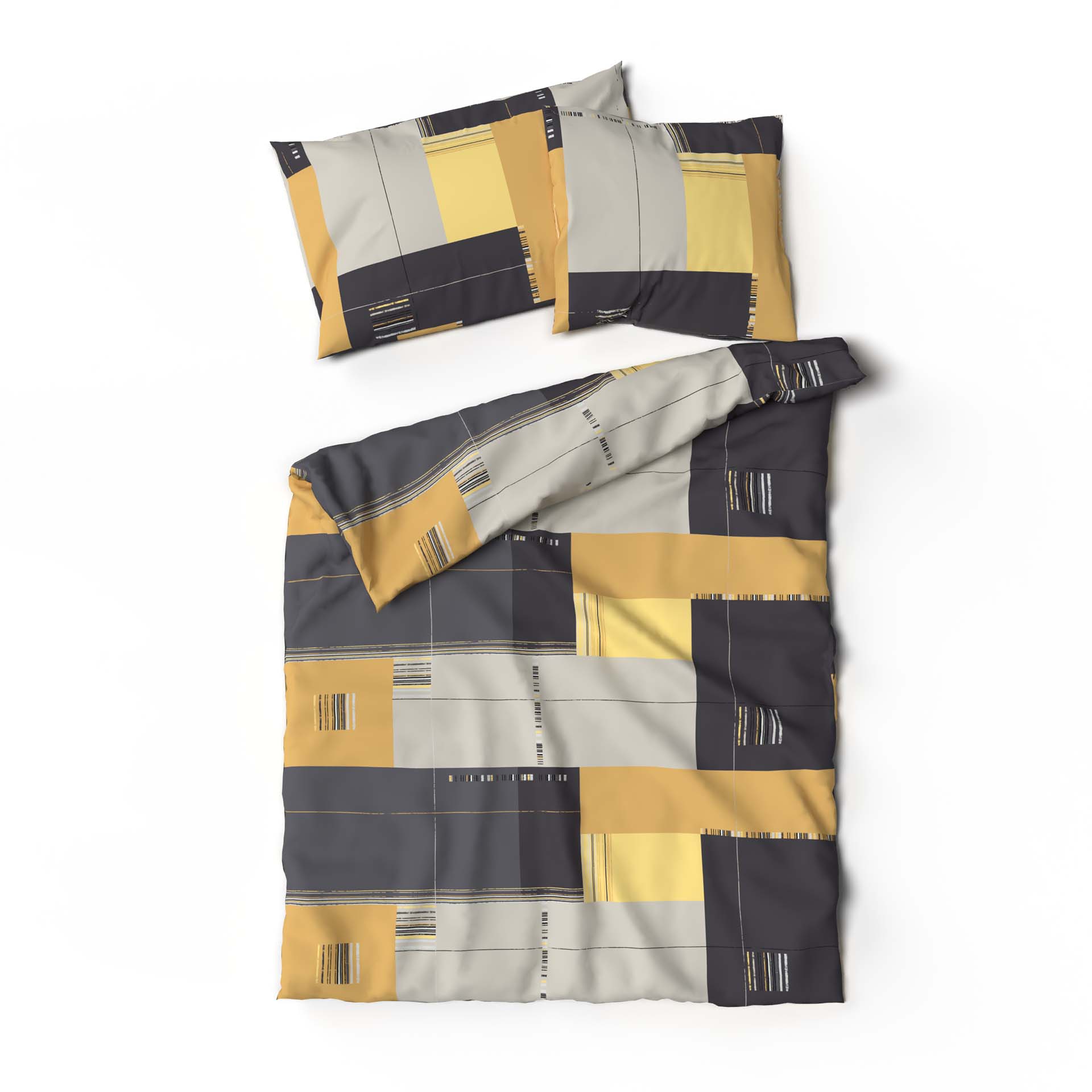 Lotus linge de lit satin Kirima jaune Lotus linge de lit satin Kirima jaune