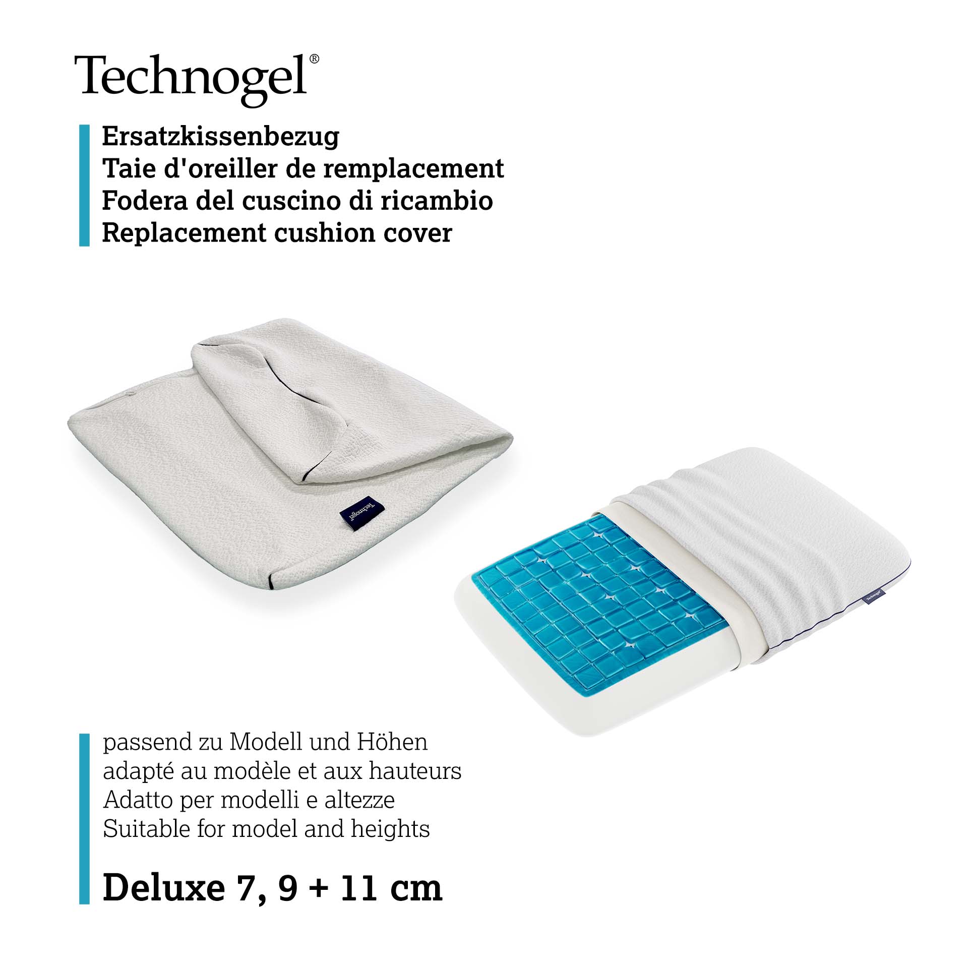 Technogel Deluxe pillow replacement cover