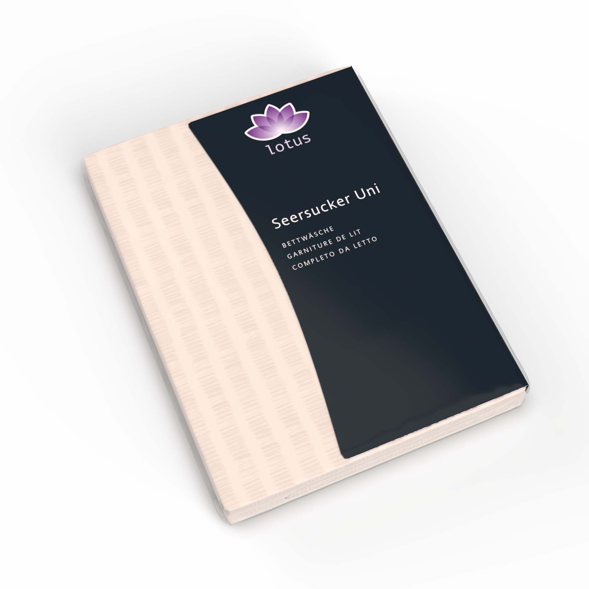 Lotus Bettwäsche Satin Seersucker uni