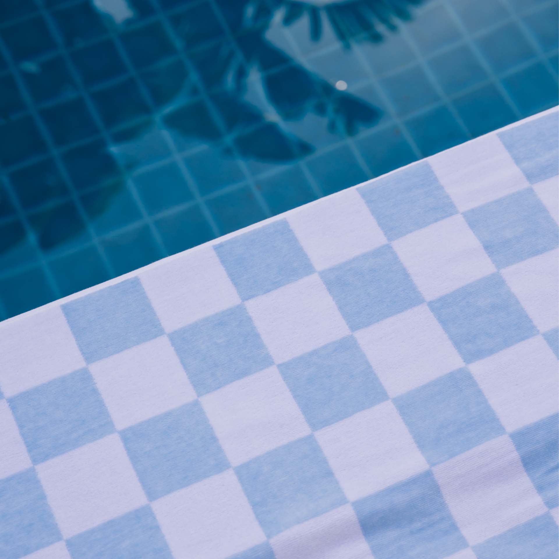 Torres Novas Gibalta Karo beach towel light blue Beach towel