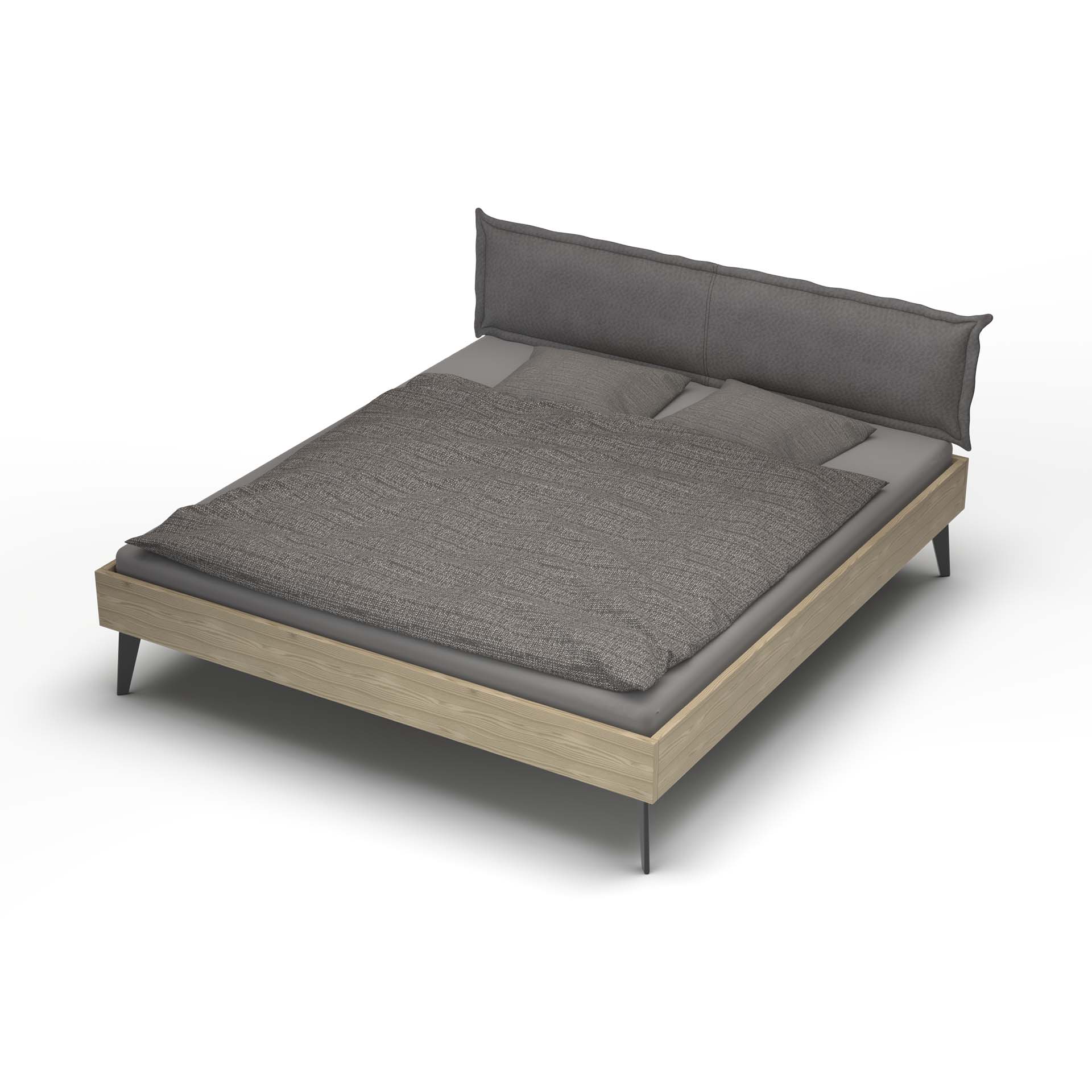 Madeera Lit en bois massif Ledra