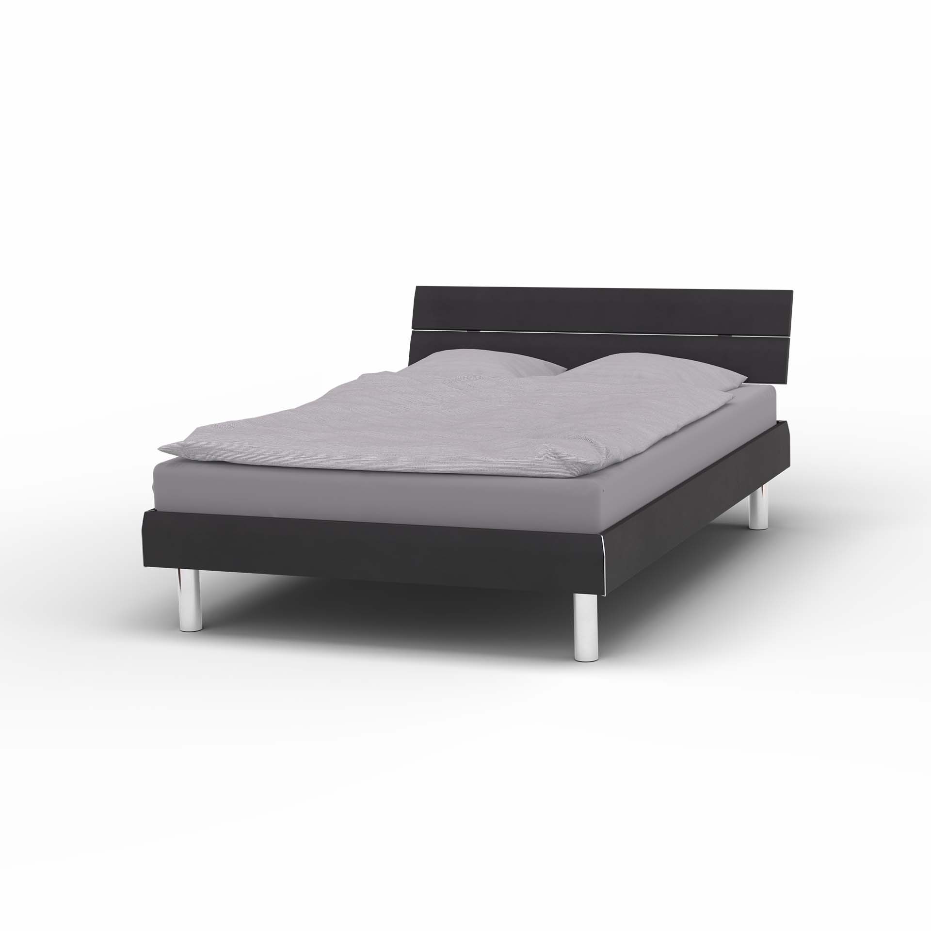 Melody bed frame black