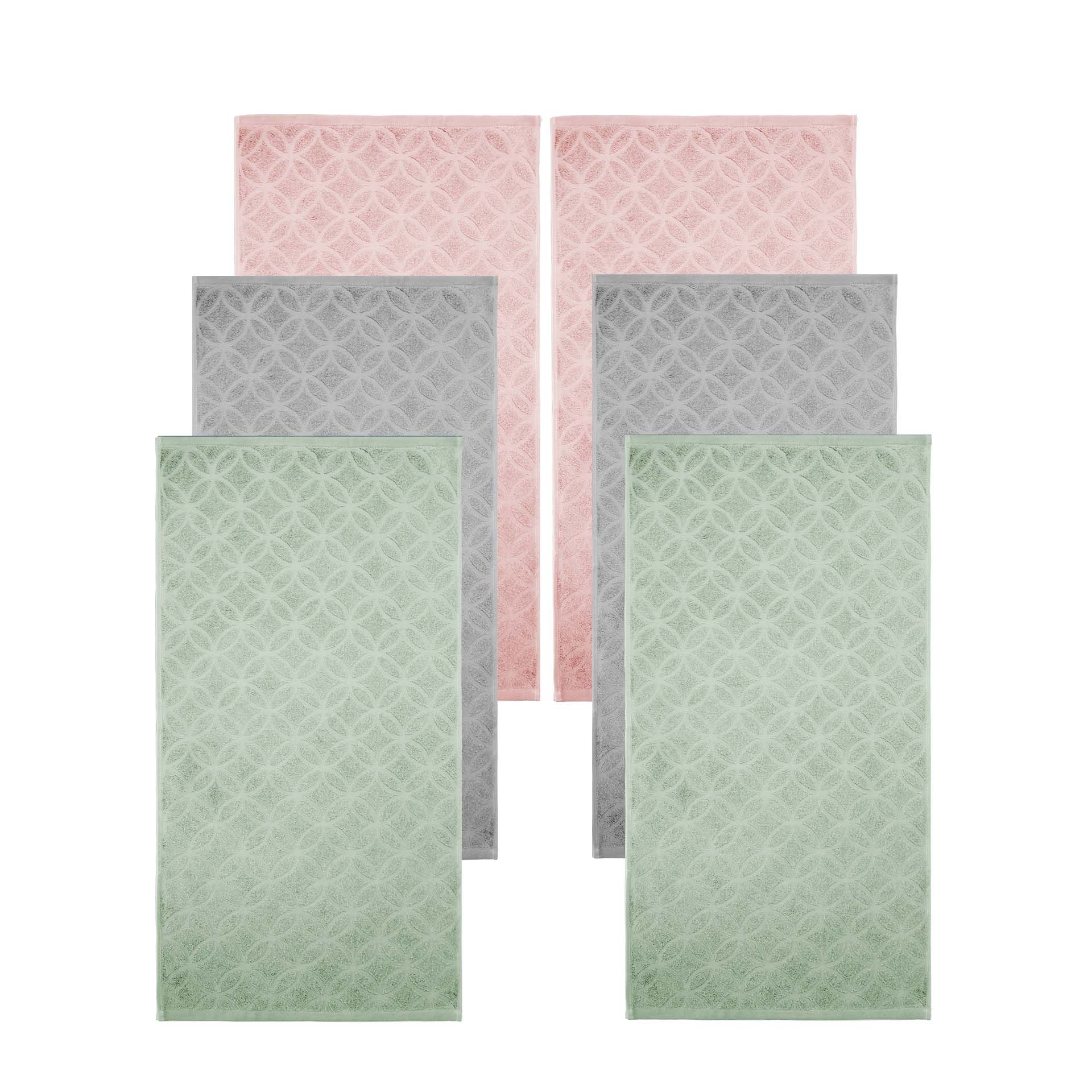 Frottéwäsche Set - 6 Handtücher 50x90cm - Vibe