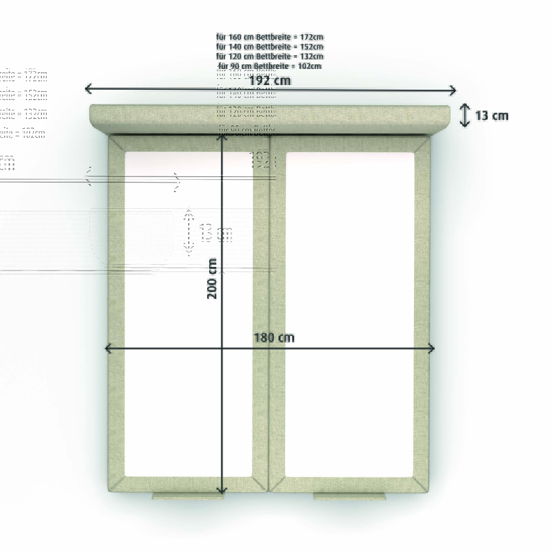 Harson Boxspringbett Vegas Harson Boxspringbett Vegas