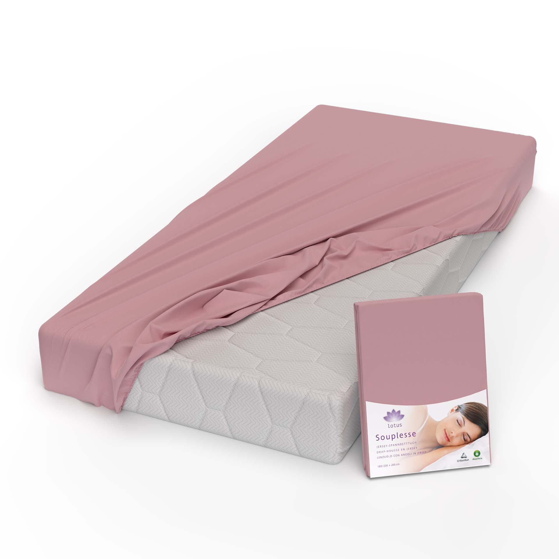 Lotus Jersey Fitted Sheet Souplesse