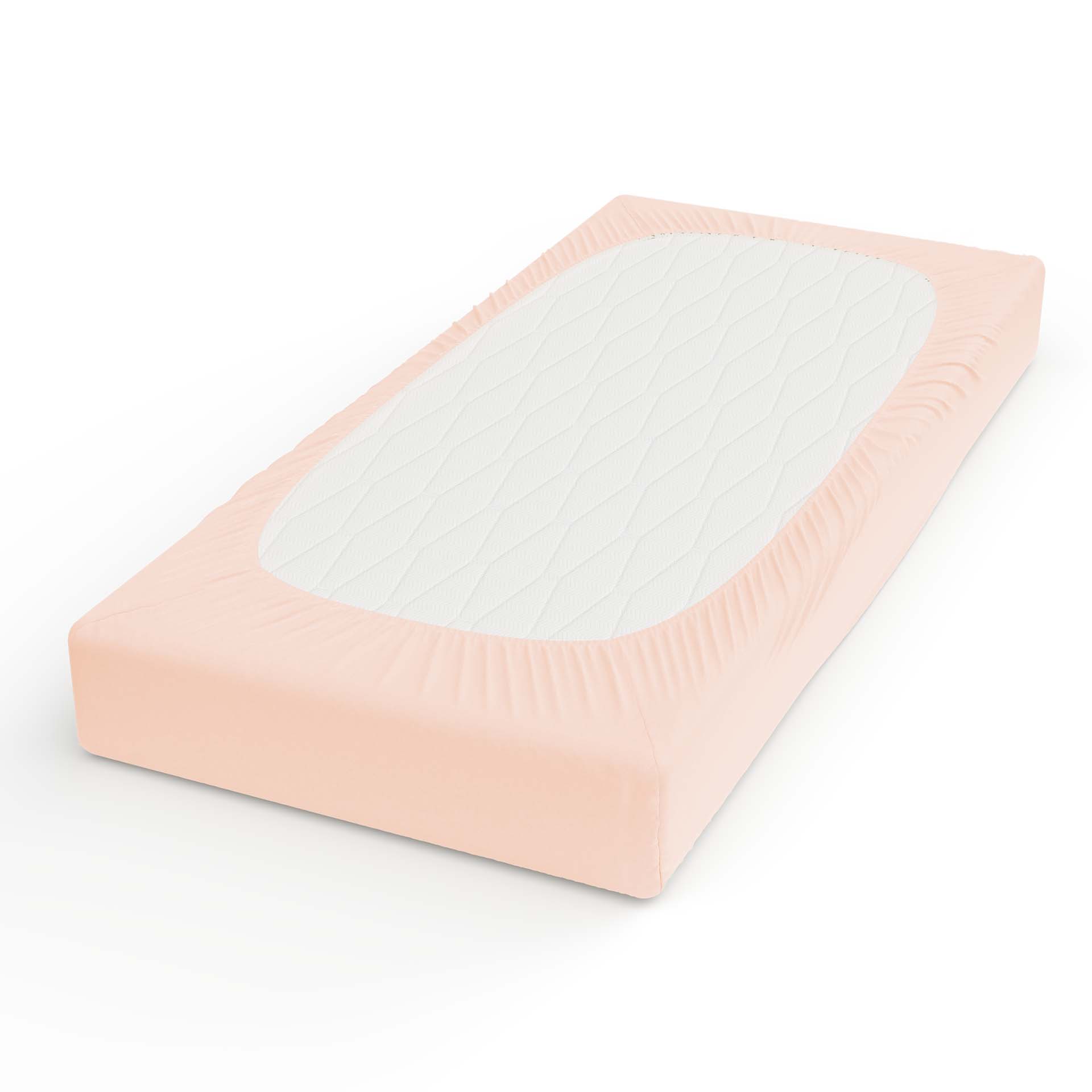 Lotus satin fitted sheet