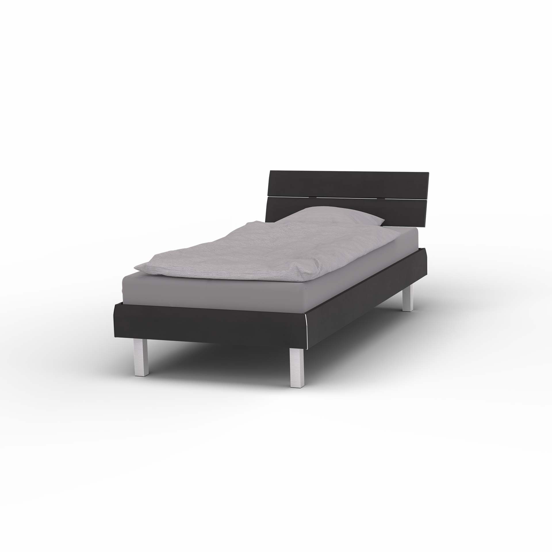 Melody bed frame black