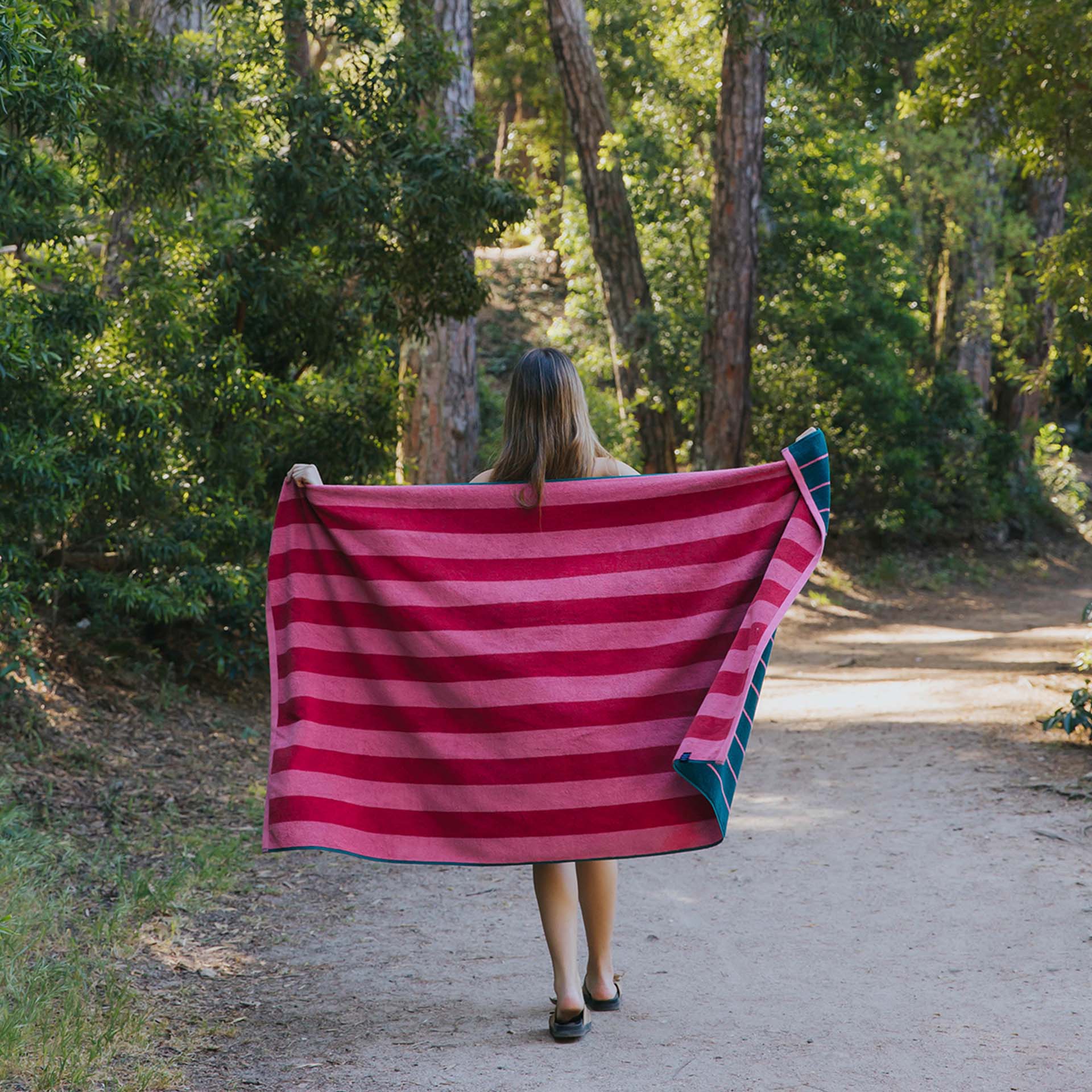 Torres Novas Linge de plage Pena rouge vert