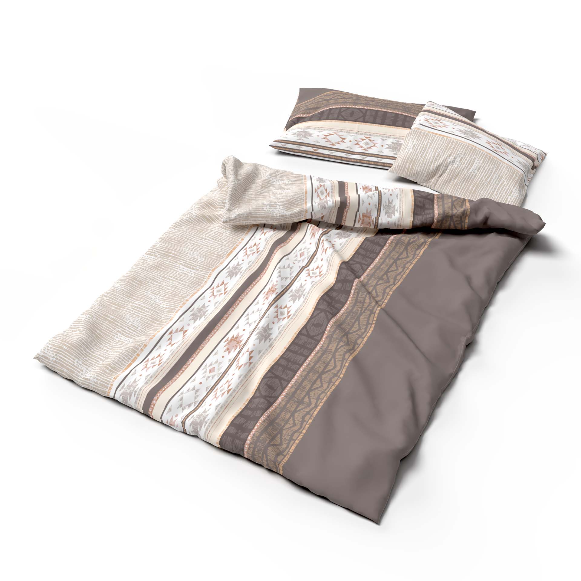 Lotus bed linen Bamboo Kenai brown